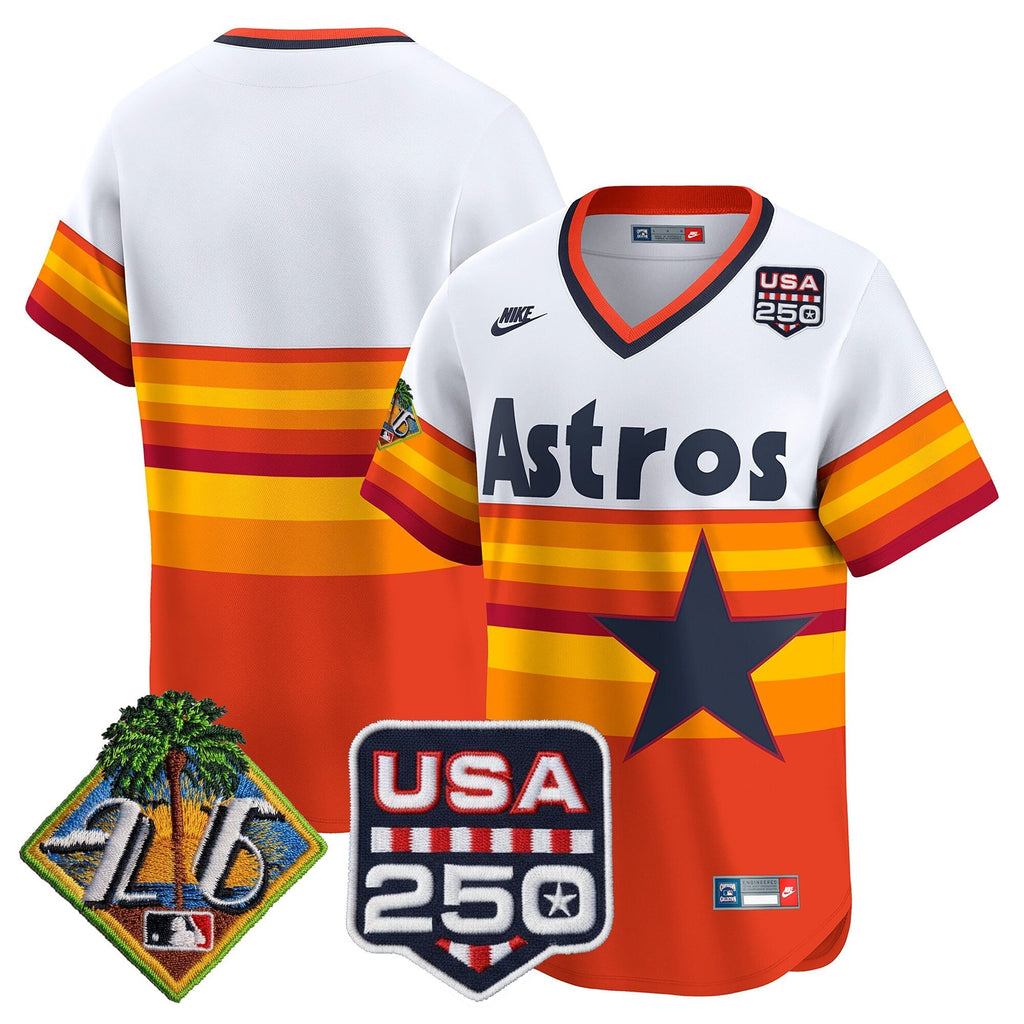 HOU 2026 Spring Training & 250America Patch Vapor Premier Limited Jersey - All Stitched