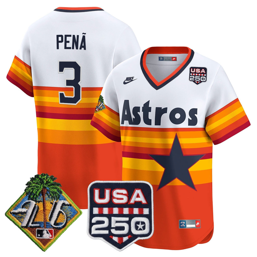 HOU 2026 Spring Training & 250America Patch Vapor Premier Limited Jersey - All Stitched