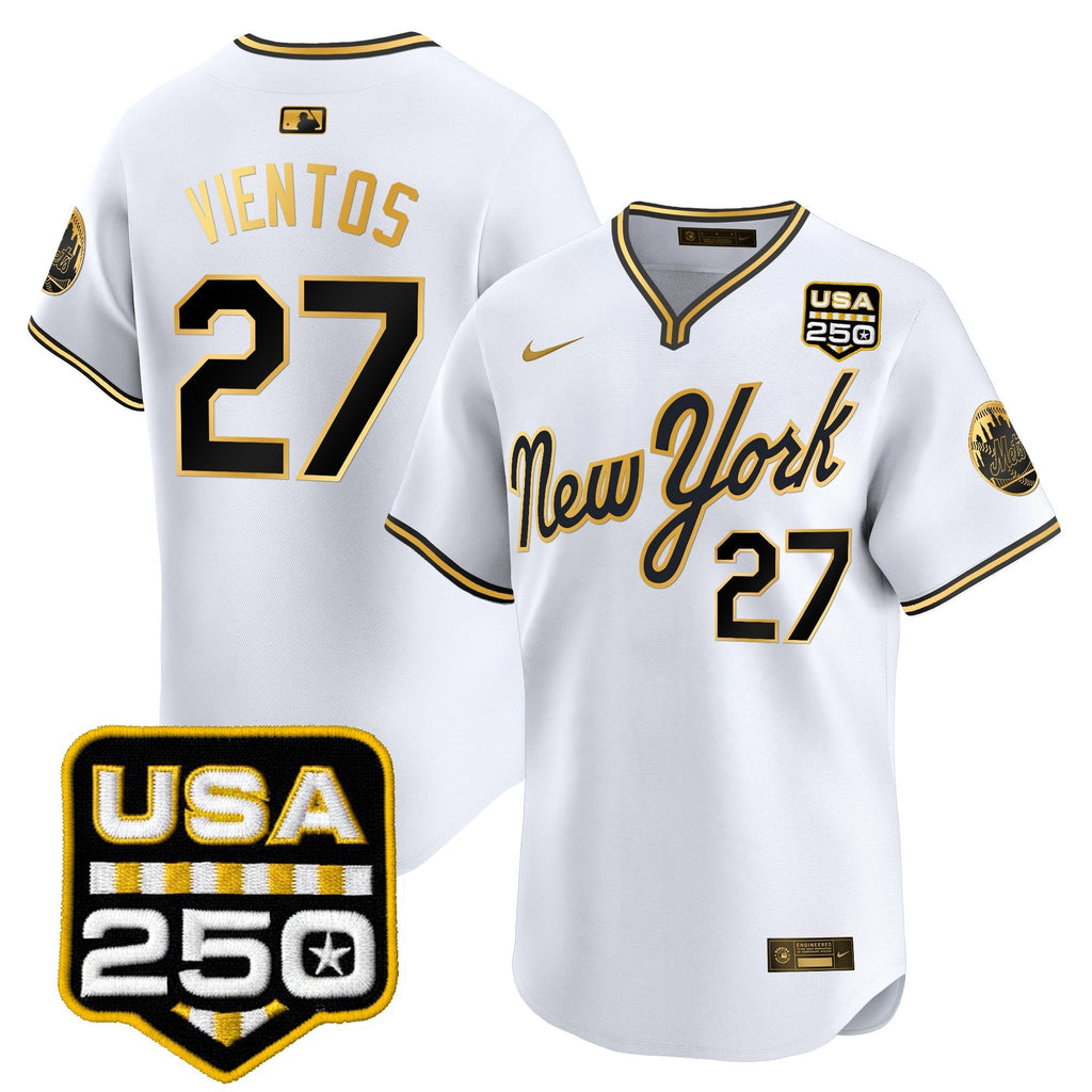 NYM Road Alternate & 250America Patch Vapor Limited Jersey - All Stitched