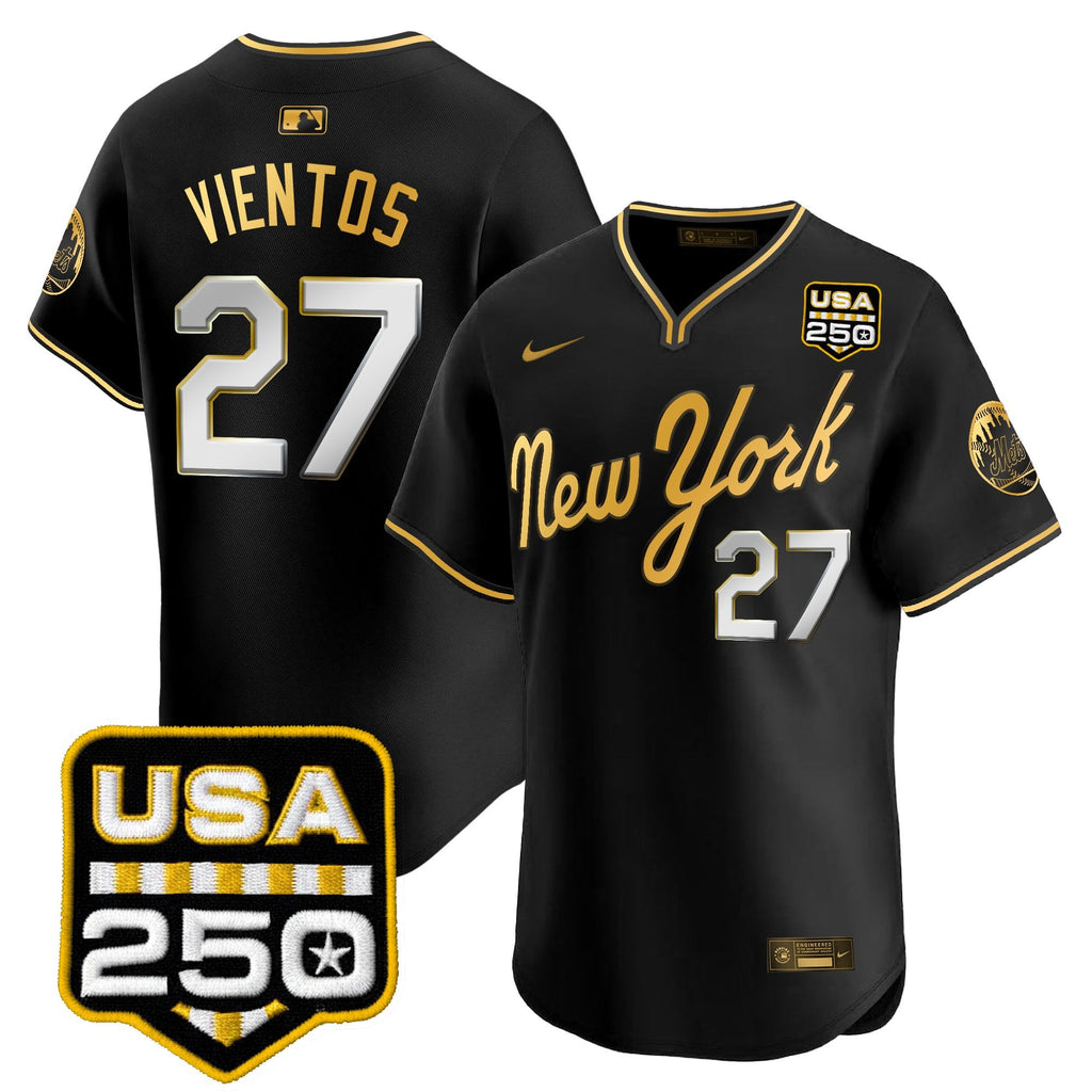 NYM Road Alternate & 250America Patch Vapor Limited Jersey - All Stitched