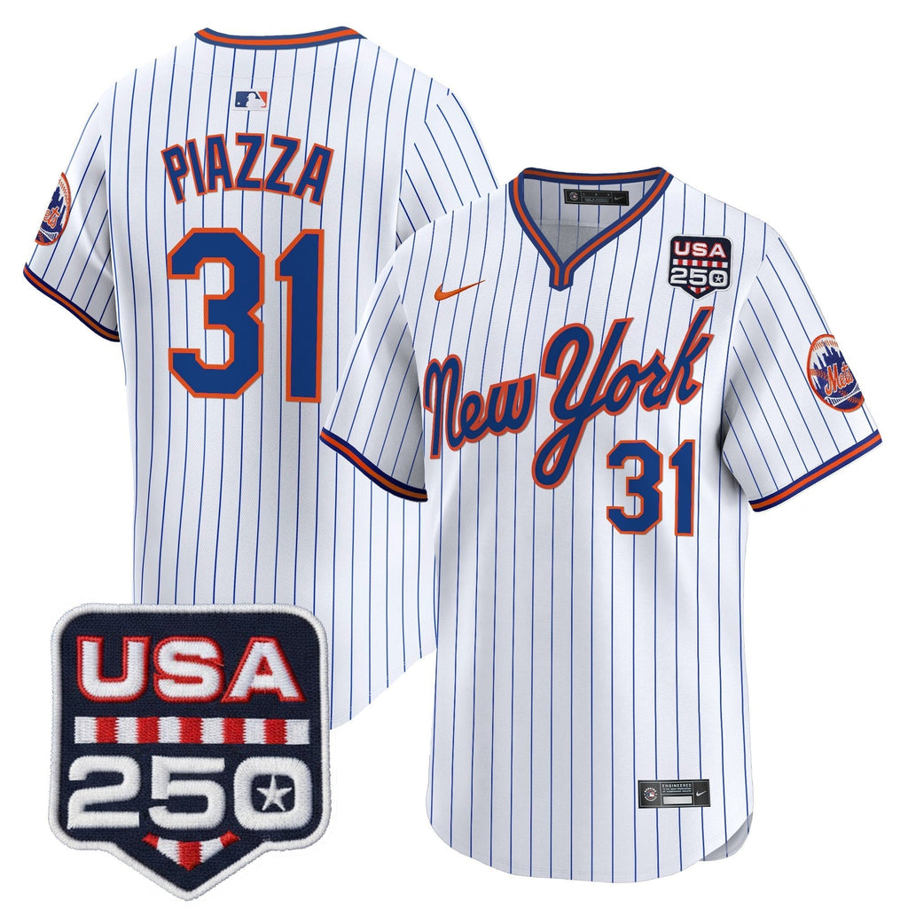 NYM Road Alternate & 250America Patch Vapor Limited Jersey - All Stitched