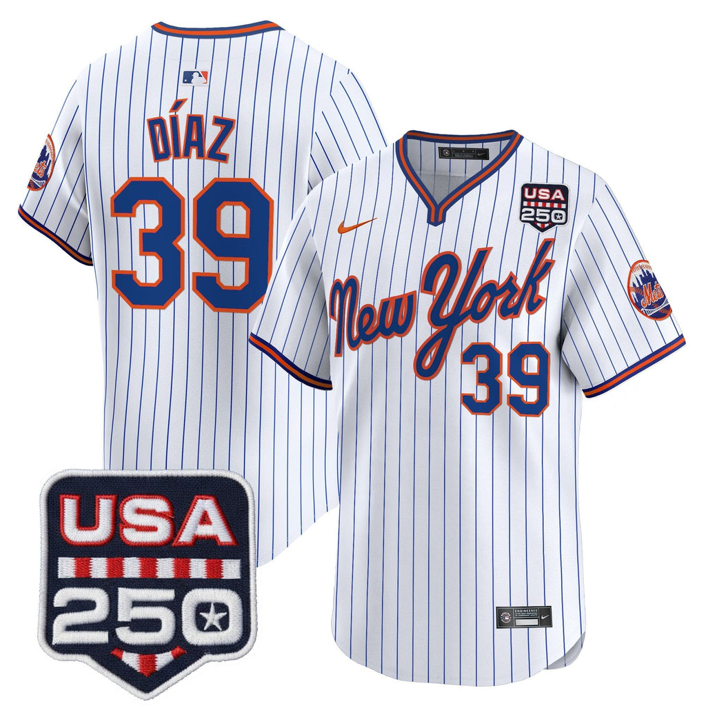 NYM Road Alternate & 250America Patch Vapor Limited Jersey - All Stitched