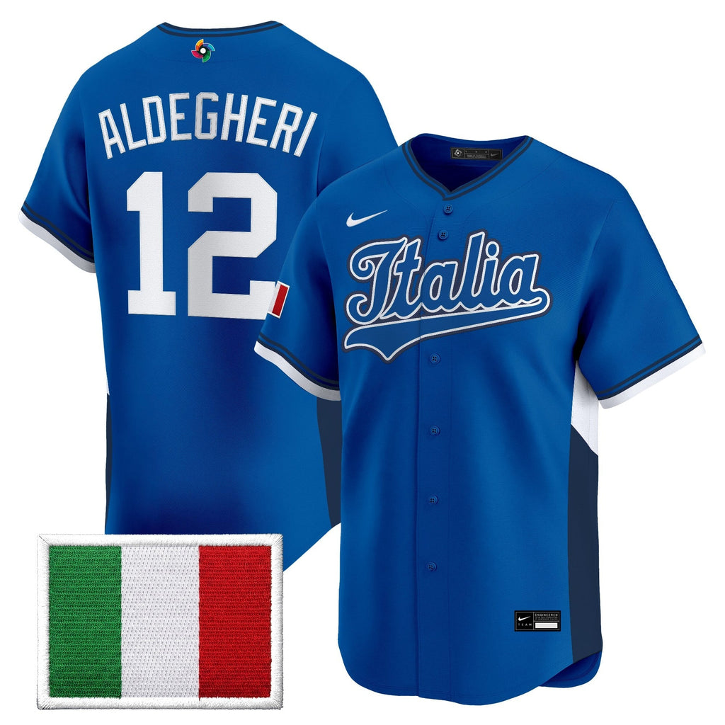 Team Italy 2026 World Baseball Classic Vapor Premier Jersey - All Stitched