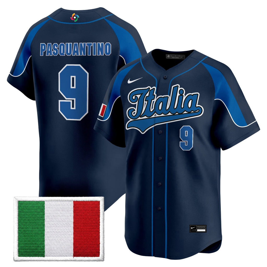 Team Italy 2026 World Baseball Classic Vapor Premier Jersey - All Stitched