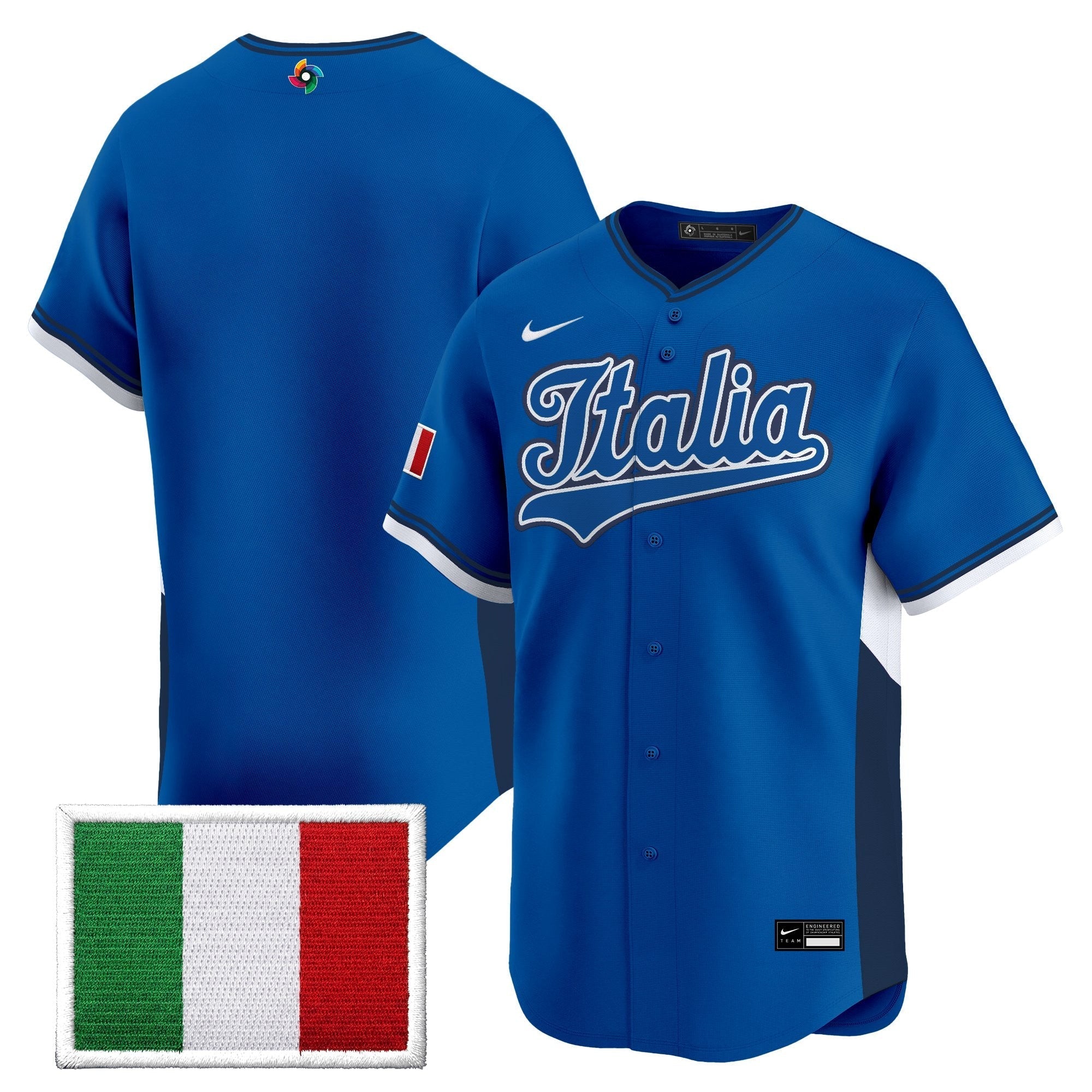 Team Italy 2026 World Baseball Classic Vapor Premier Jersey - All Stitched
