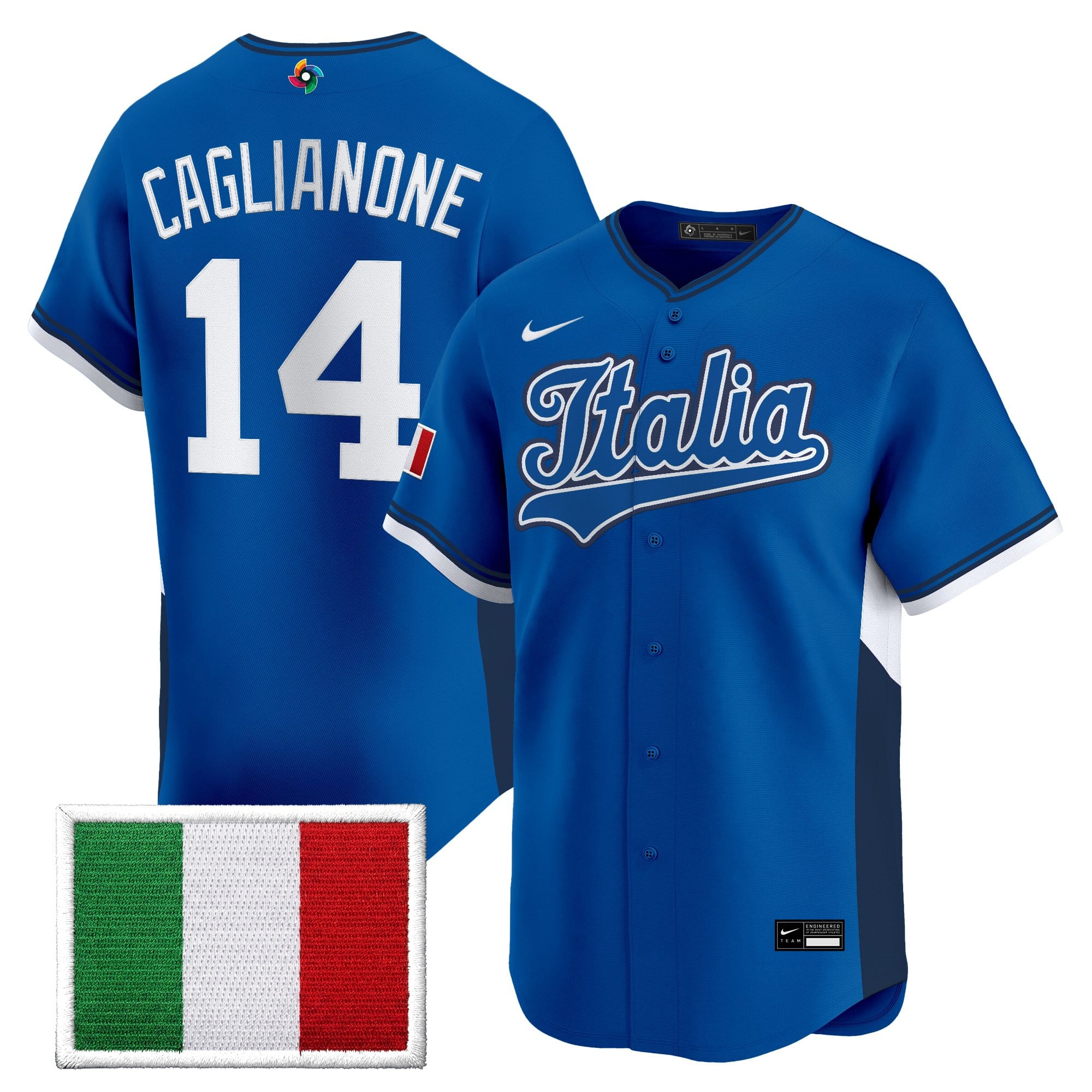 Team Italy 2026 World Baseball Classic Vapor Premier Jersey - All Stitched
