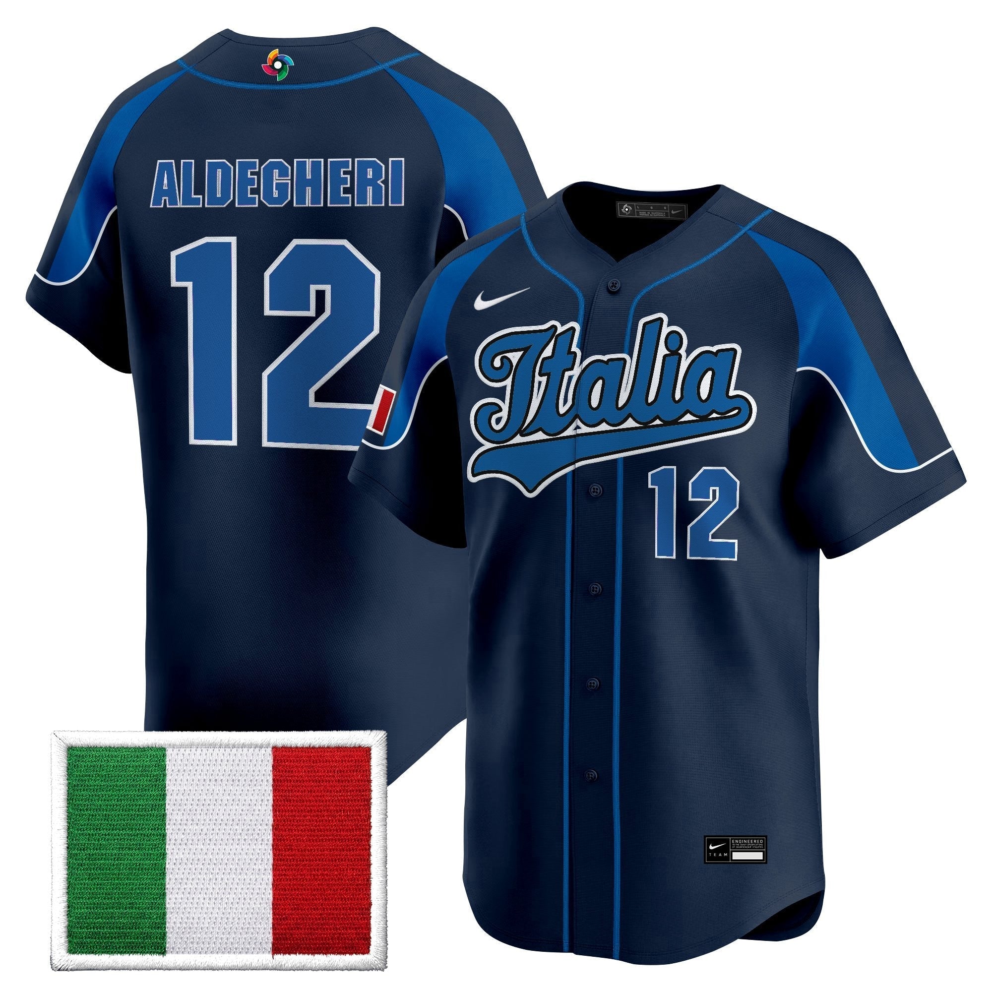 Team Italy 2026 World Baseball Classic Vapor Premier Jersey - All Stitched
