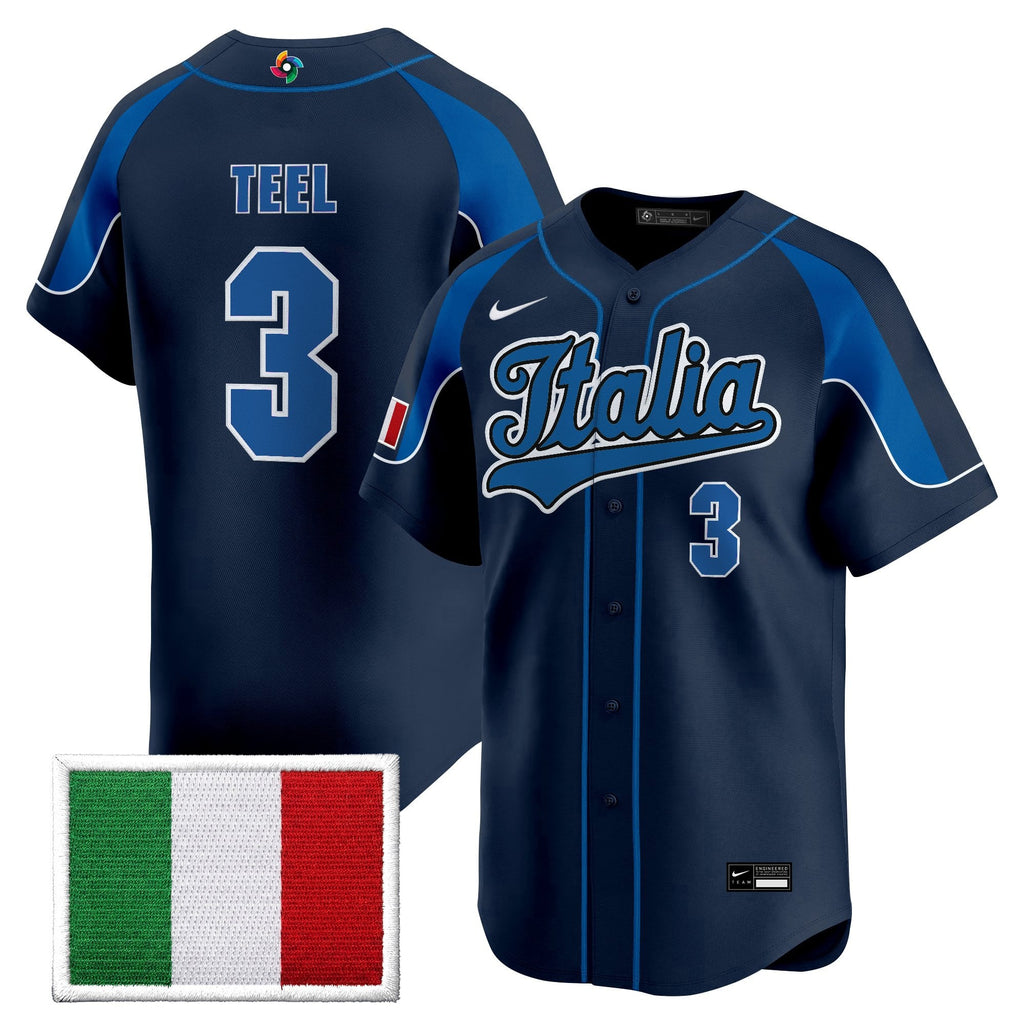 Team Italy 2026 World Baseball Classic Vapor Premier Jersey - All Stitched