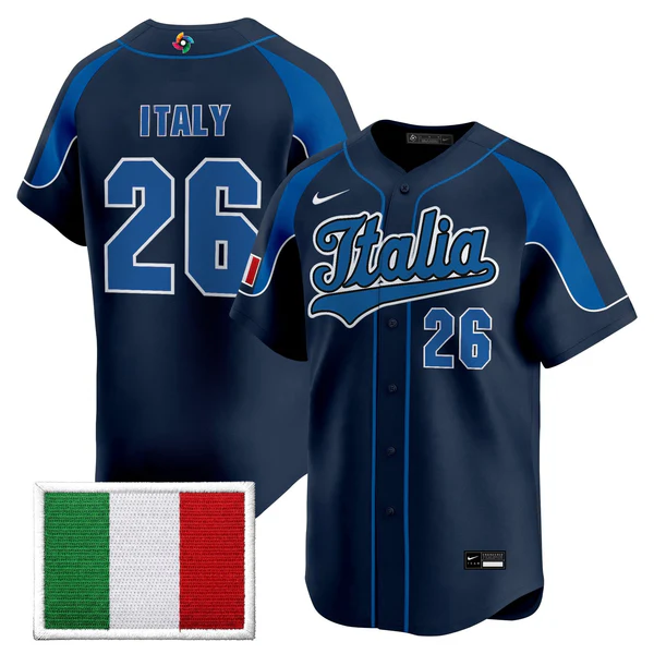 Team Italy 2026 World Baseball Classic Vapor Premier Jersey - All Stitched