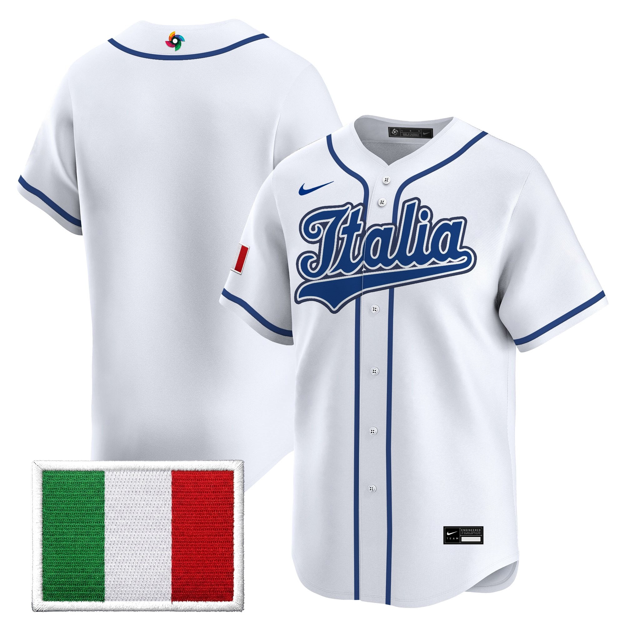 Team Italy 2026 World Baseball Classic Vapor Premier Jersey - All Stitched