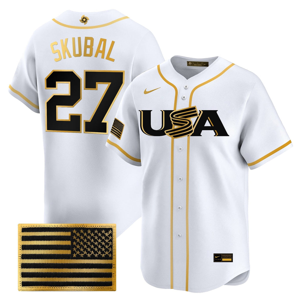 Team USA World Baseball Classic Vapor Premier Jersey - 2026 Roster - All Stitched