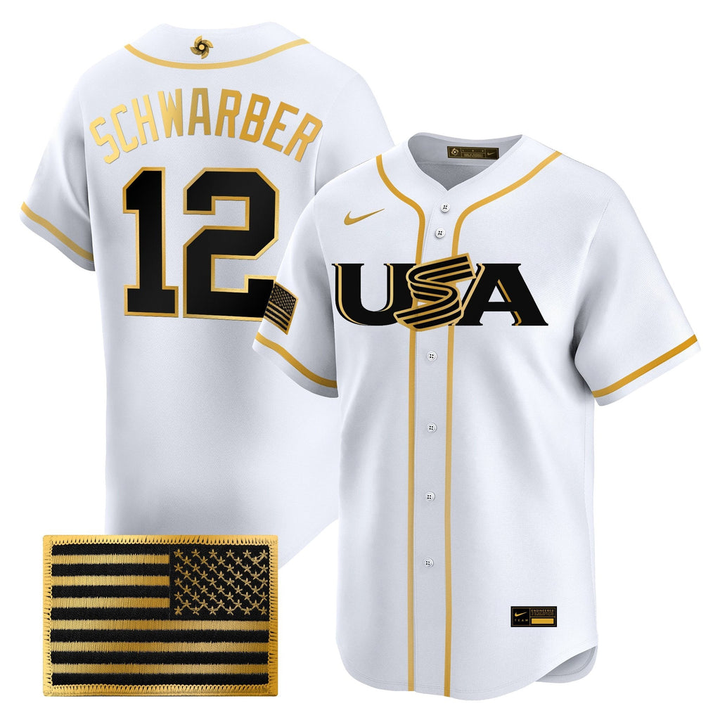 Team USA World Baseball Classic Vapor Premier Jersey - 2026 Roster - All Stitched