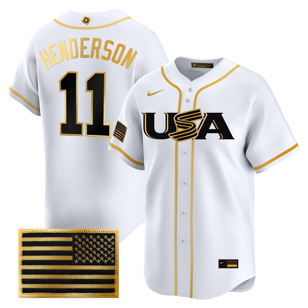 Team USA World Baseball Classic Vapor Premier Jersey - 2026 Roster - All Stitched