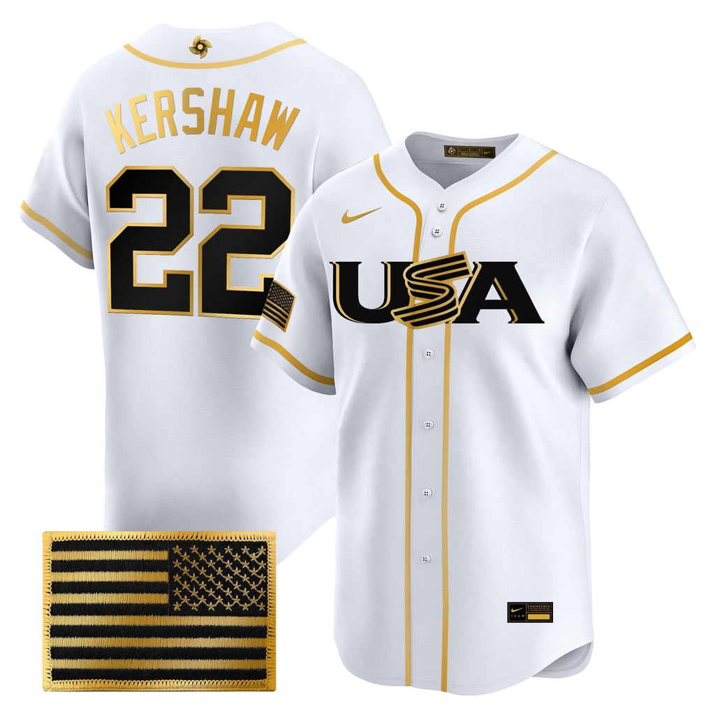 Team USA World Baseball Classic Vapor Premier Jersey - 2026 Roster - All Stitched