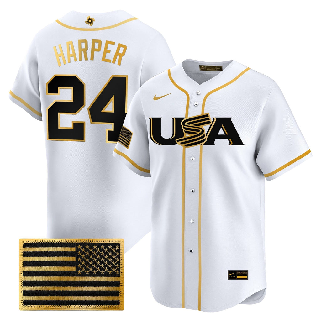 Team USA World Baseball Classic Vapor Premier Jersey - 2026 Roster - All Stitched
