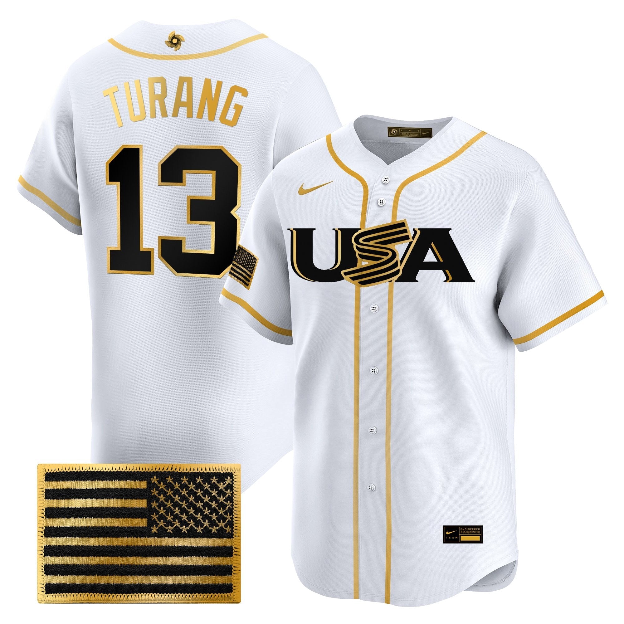 Team USA World Baseball Classic Vapor Premier Jersey - 2026 Roster - All Stitched