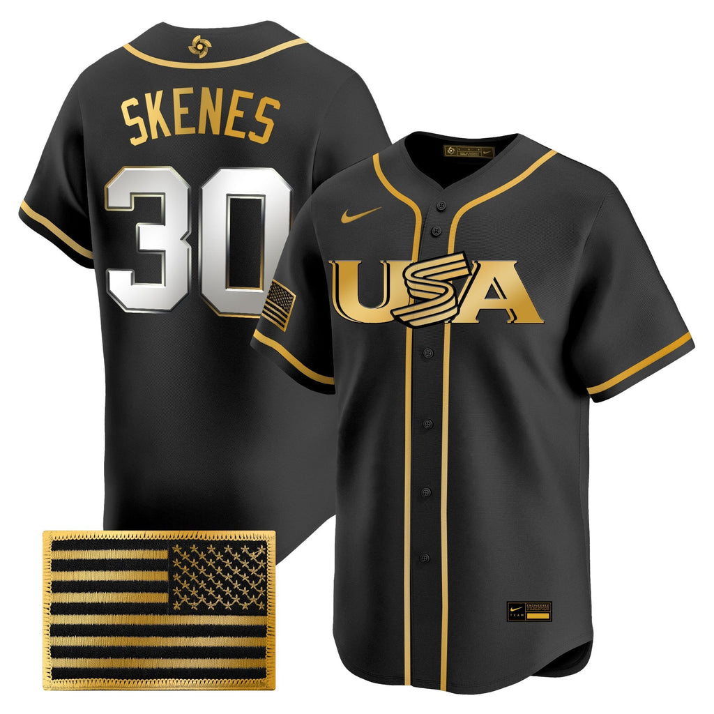 Team USA World Baseball Classic Vapor Premier Jersey - 2026 Roster - All Stitched