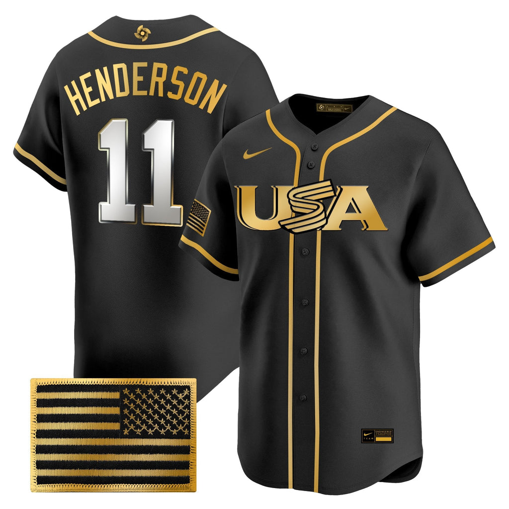 Team USA World Baseball Classic Vapor Premier Jersey - 2026 Roster - All Stitched