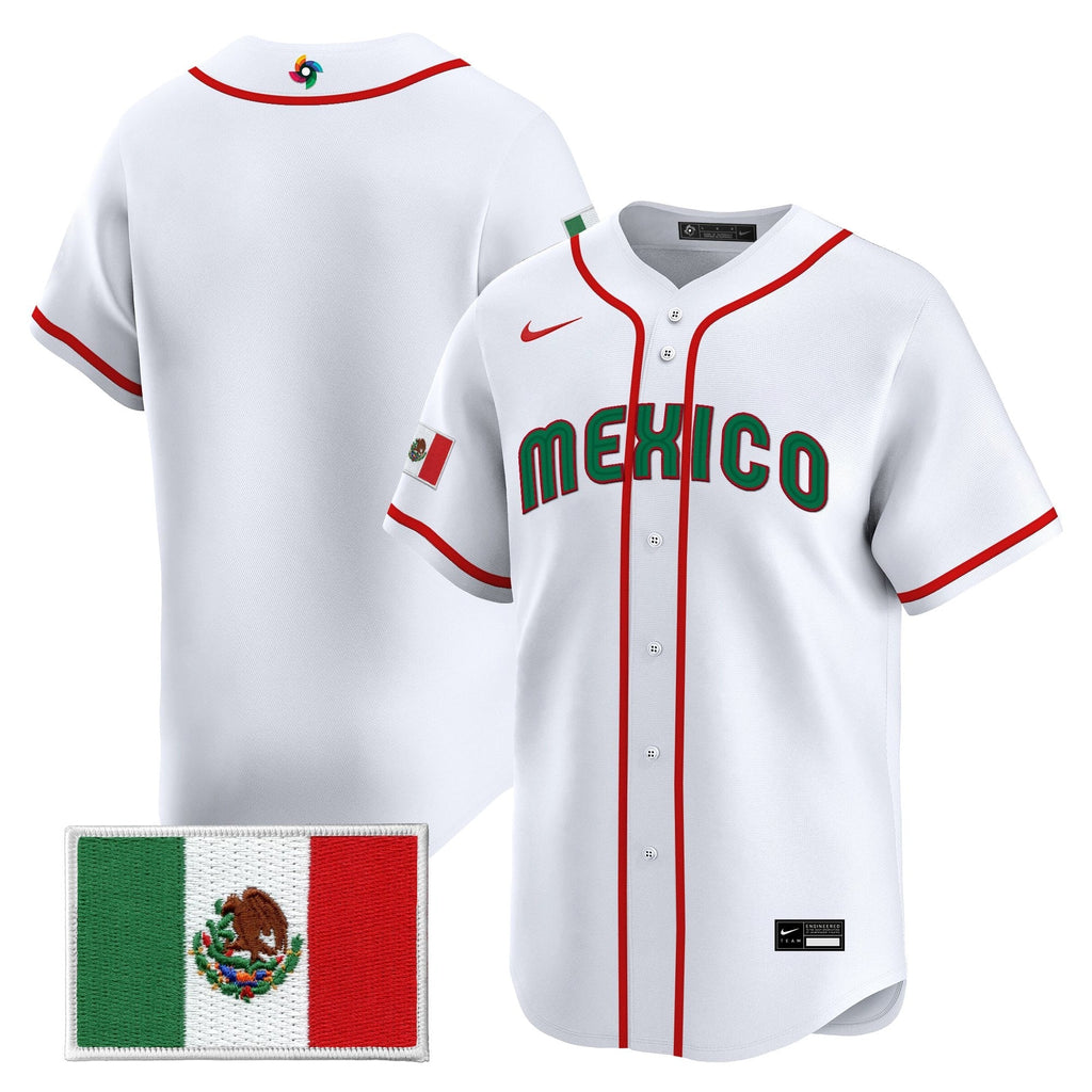 Team Mexico World Baseball Classic Gold Vapor Premier Jersey - All Stitched