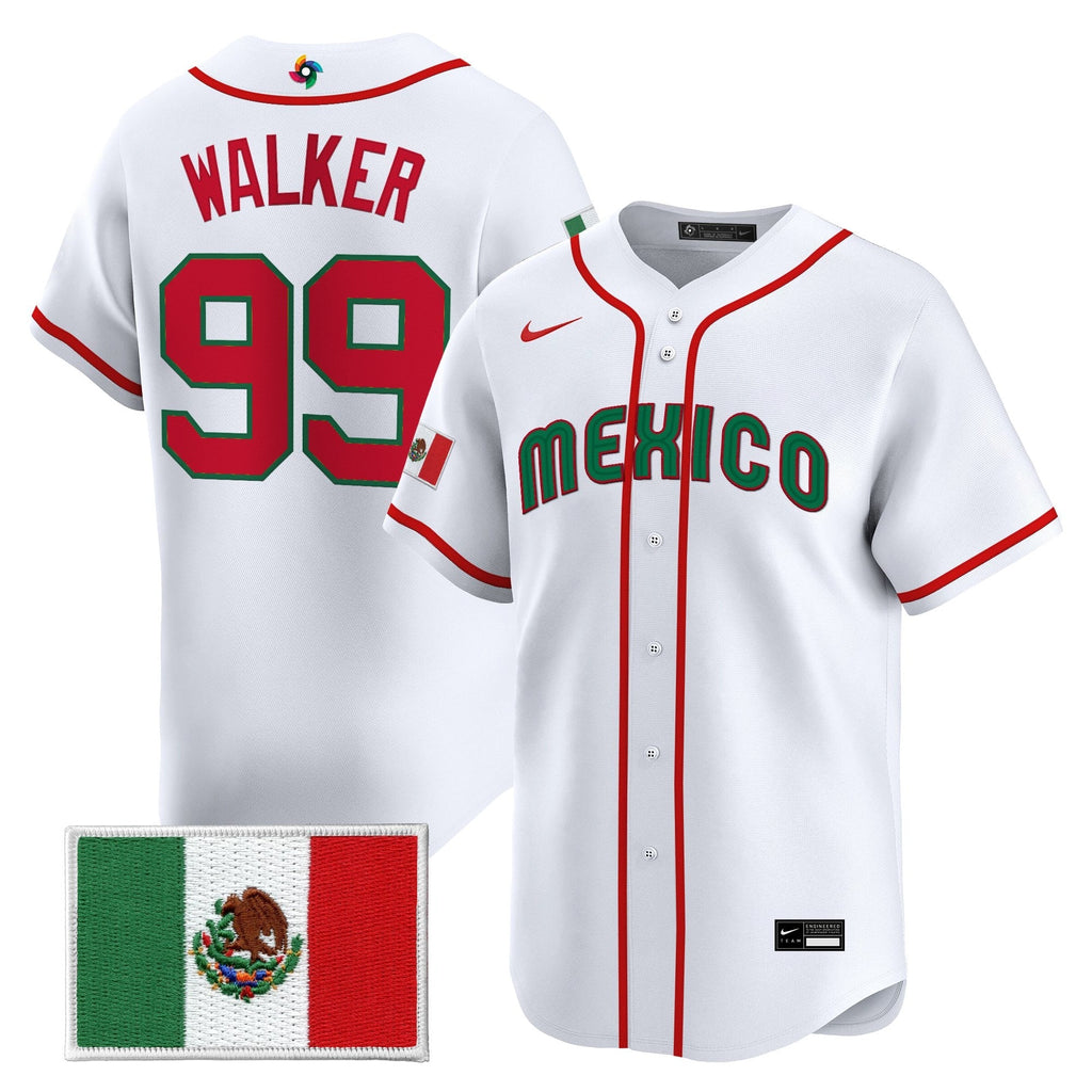 Team Mexico World Baseball Classic Gold Vapor Premier Jersey - All Stitched