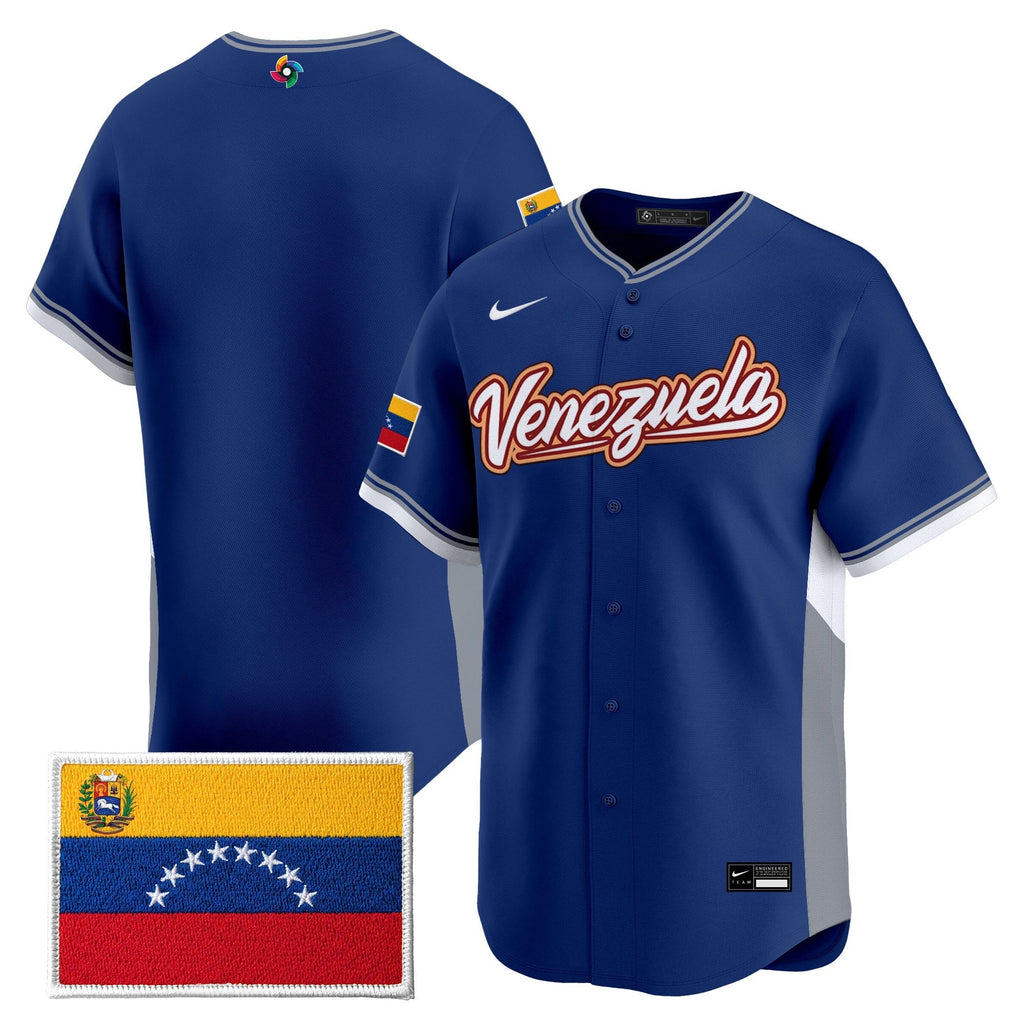 Team Venezuela World Baseball Classic Gold Vapor Premier Jersey - Stitched