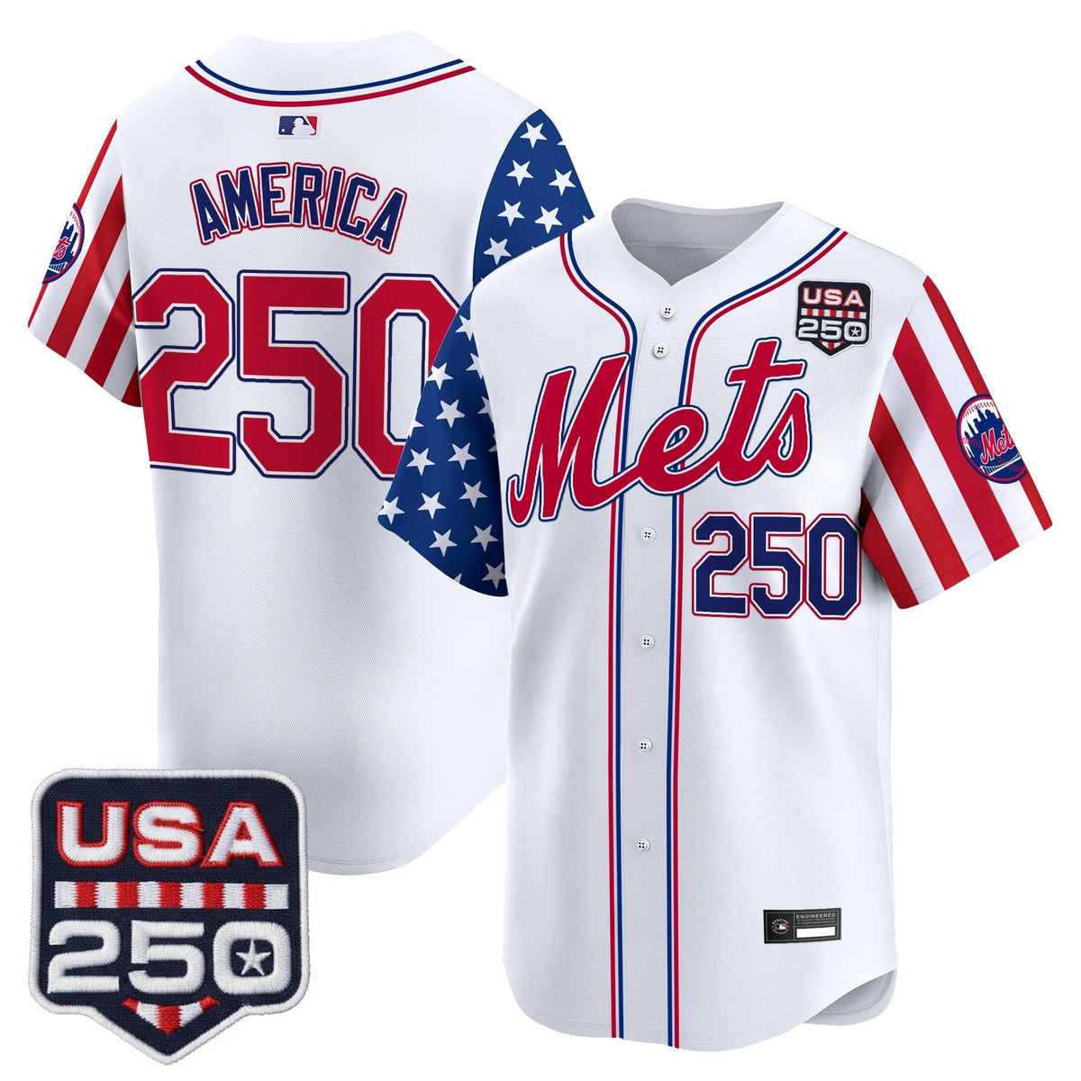 NYM "America250 Edition" Vapor Premier Limited Jersey - All Stitched