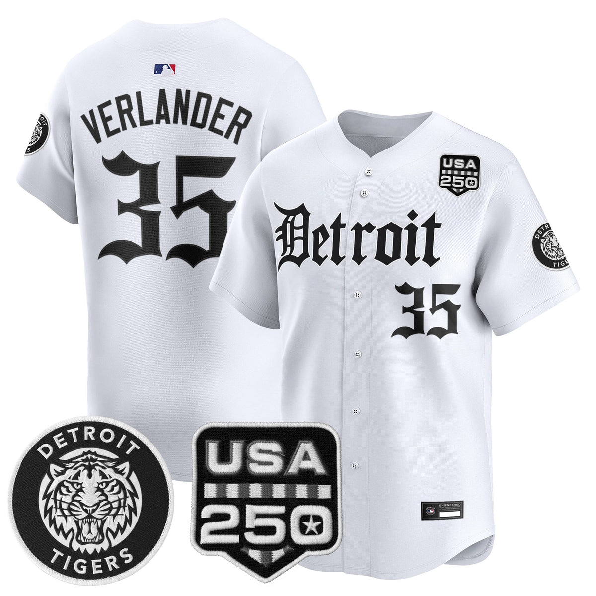 DET âGothic Editionâ Vapor Premier Limited Jersey - All Stitched