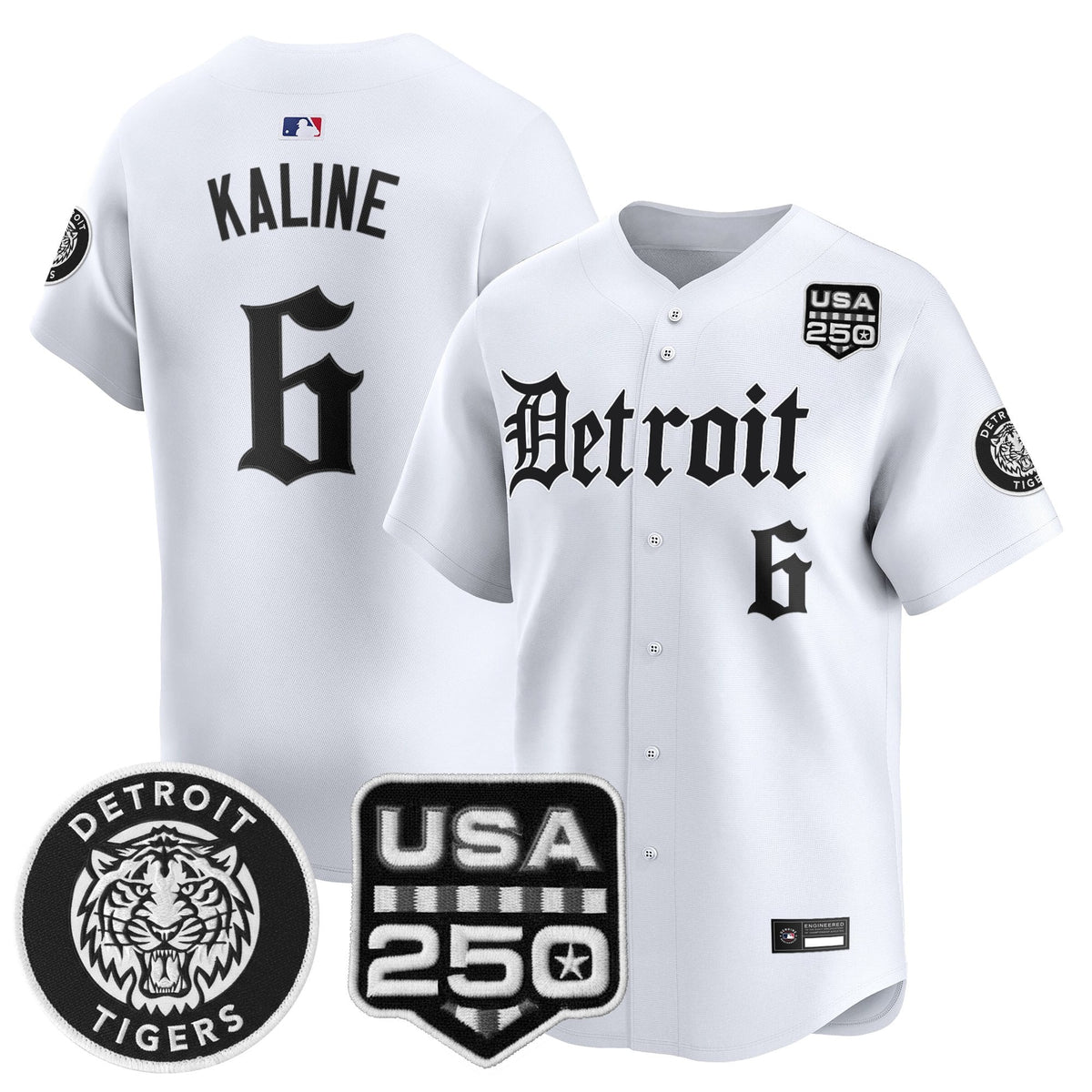 DET âGothic Editionâ Vapor Premier Limited Jersey - All Stitched