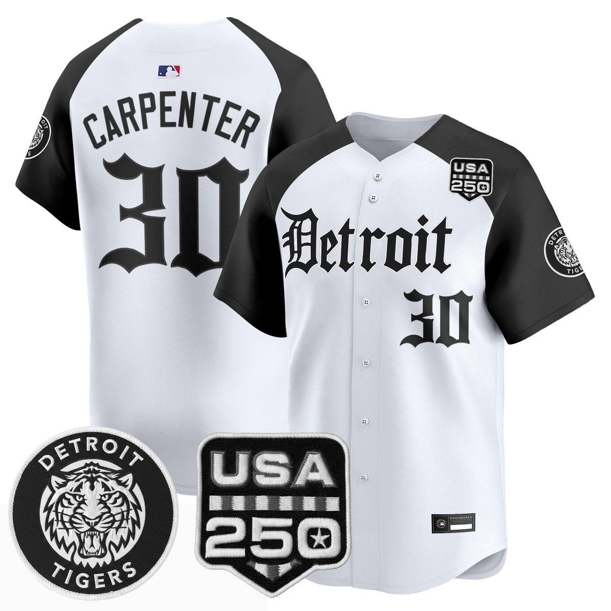 DET âGothic Editionâ Vapor Premier Limited Jersey - All Stitched