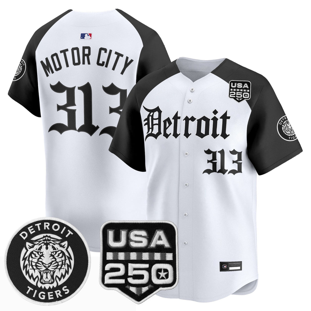 DET âGothic Editionâ Vapor Premier Limited Jersey - All Stitched