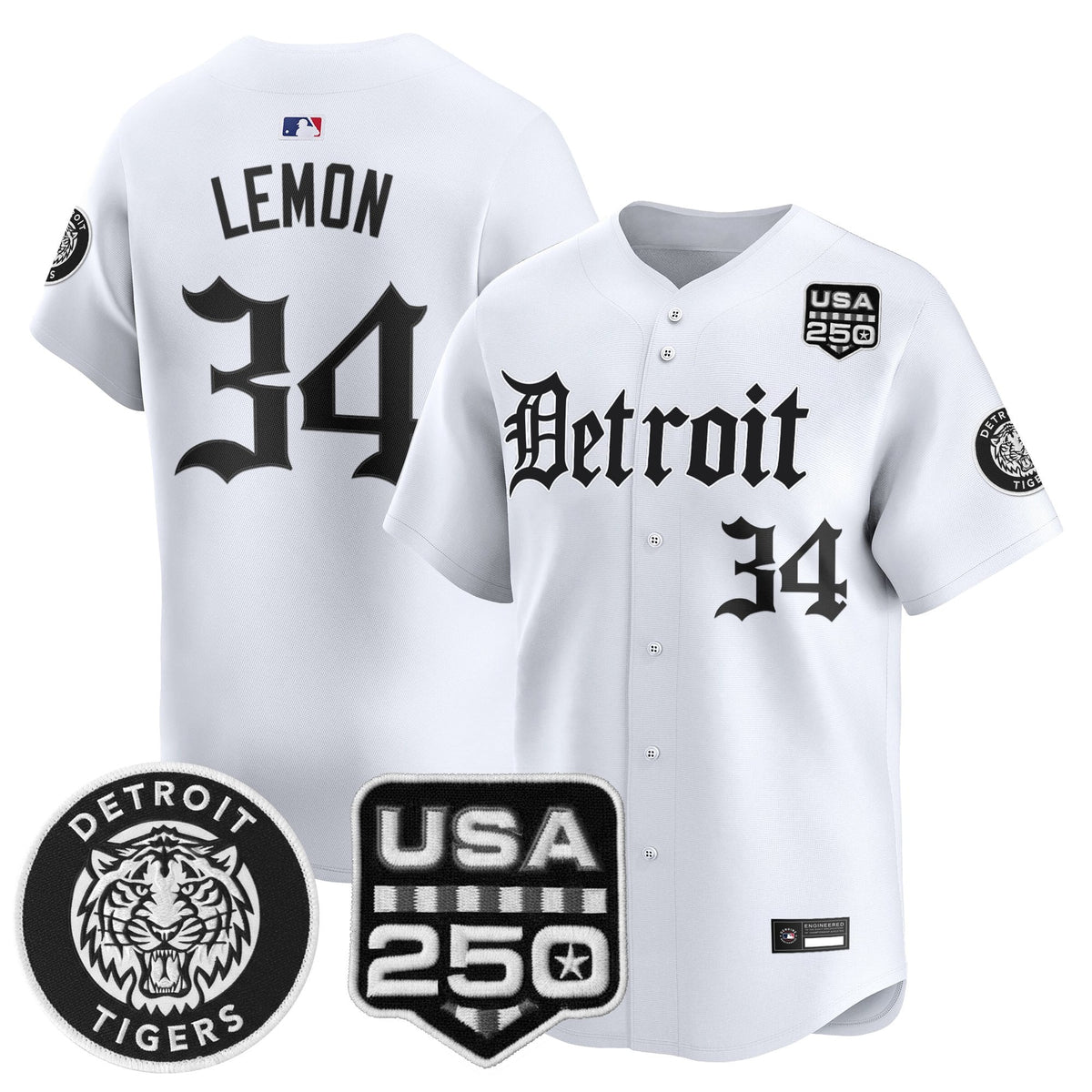 DET âGothic Editionâ Vapor Premier Limited Jersey - All Stitched