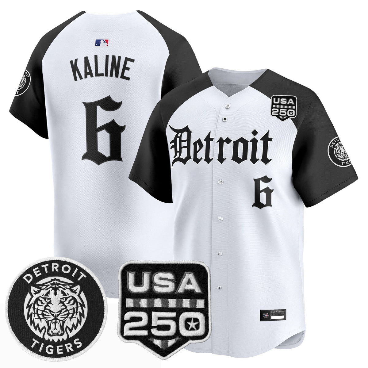 DET âGothic Editionâ Vapor Premier Limited Jersey - All Stitched