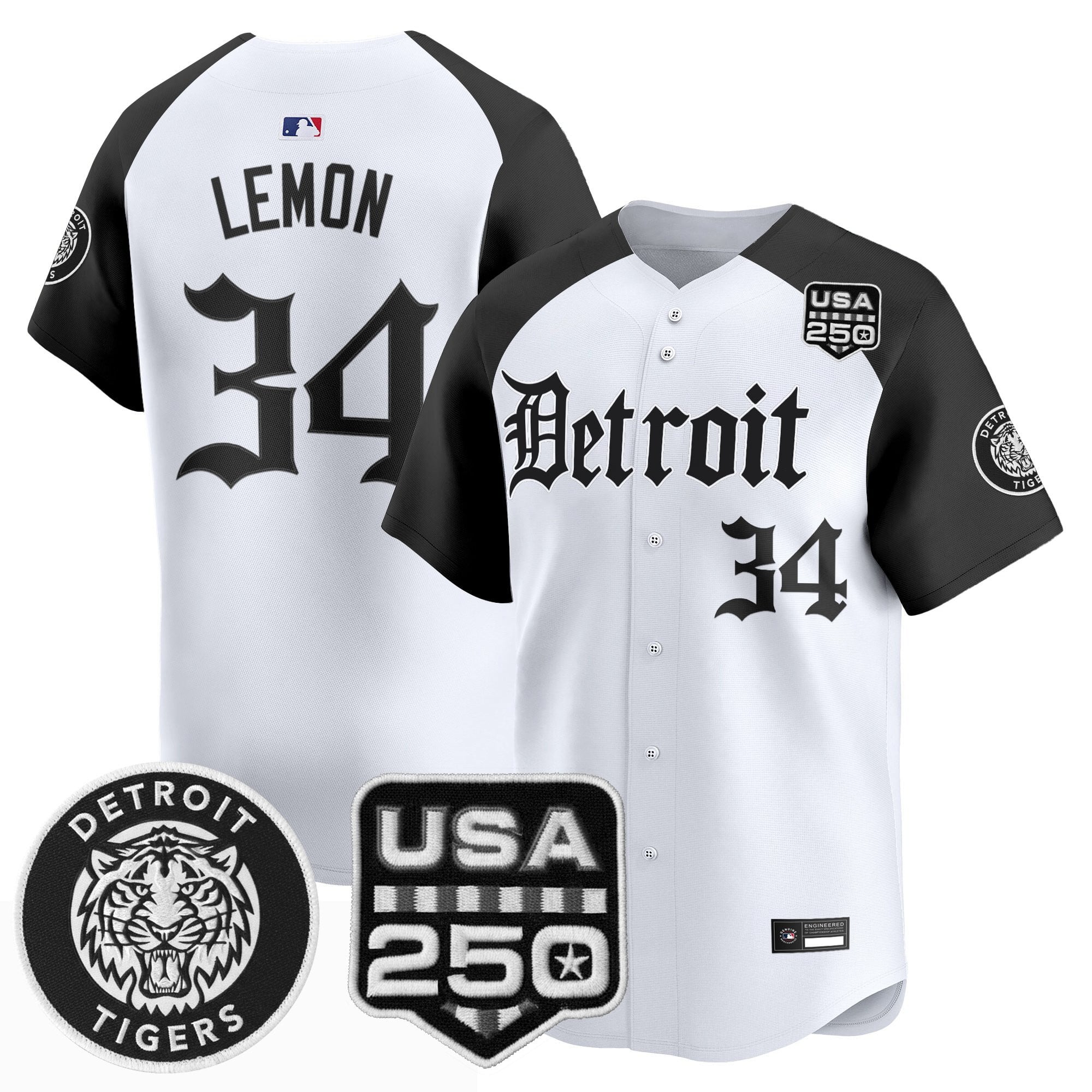 DET âGothic Editionâ Vapor Premier Limited Jersey - All Stitched