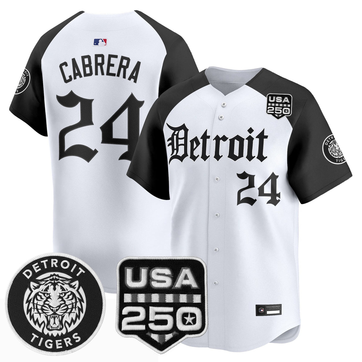 DET âGothic Editionâ Vapor Premier Limited Jersey - All Stitched