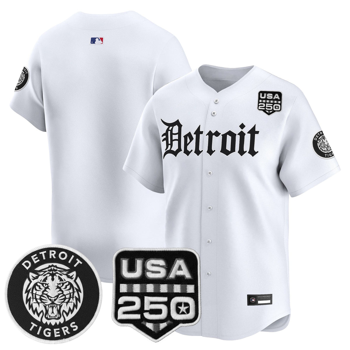DET âGothic Editionâ Vapor Premier Limited Jersey - All Stitched