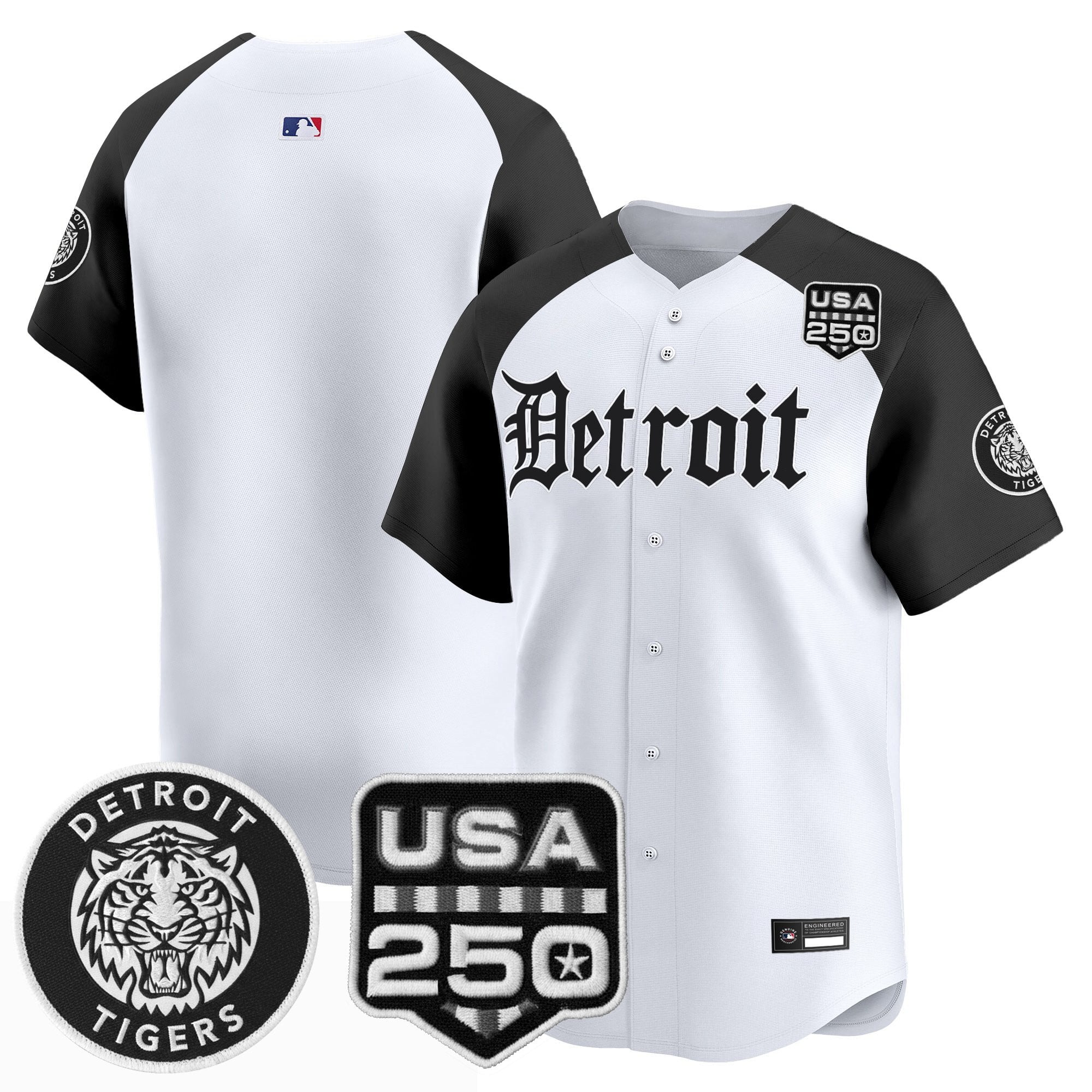 DET âGothic Editionâ Vapor Premier Limited Jersey - All Stitched
