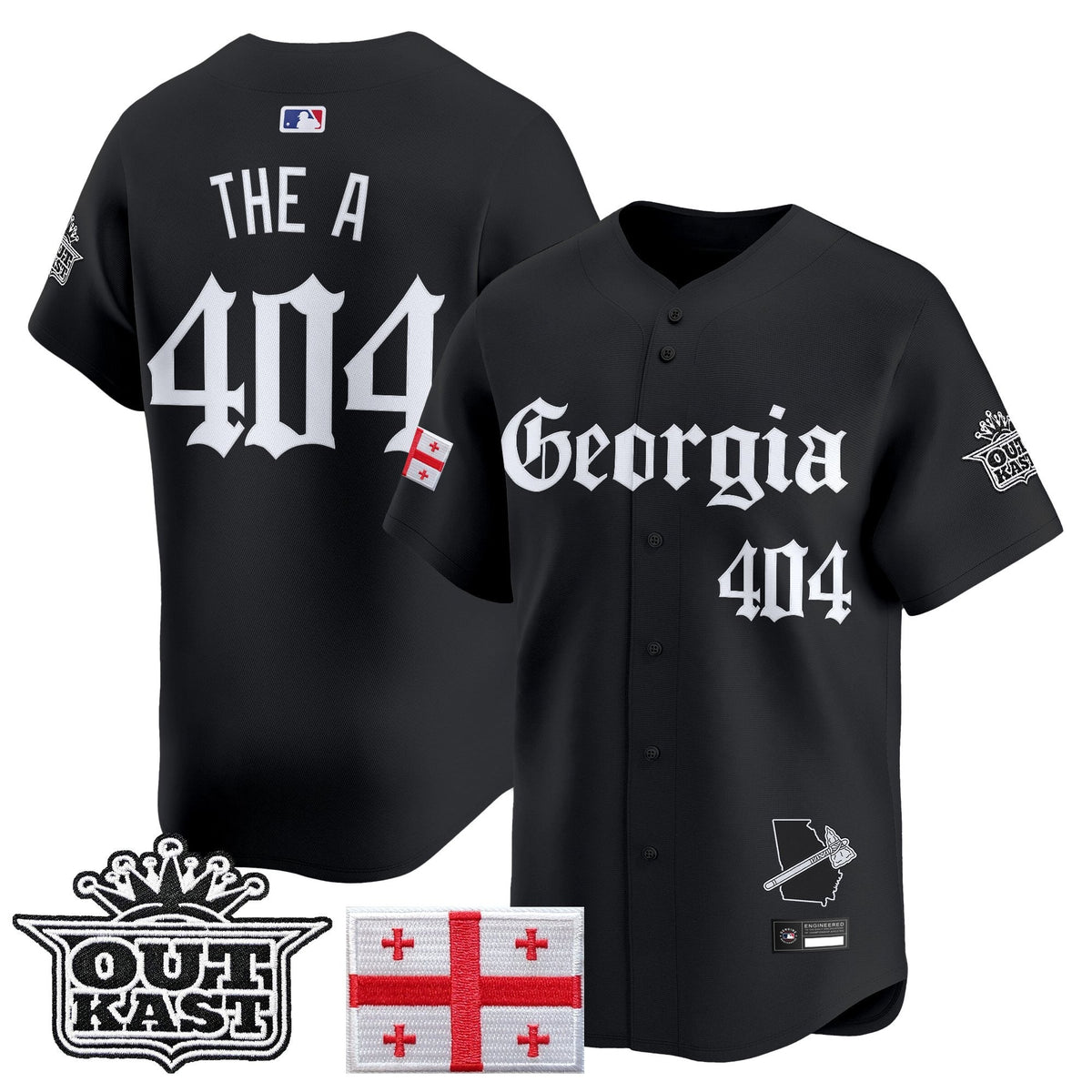 ATL 'Georgia x Outkast Gothic Edition' Vapor Premier Limited Jersey - All Stitched