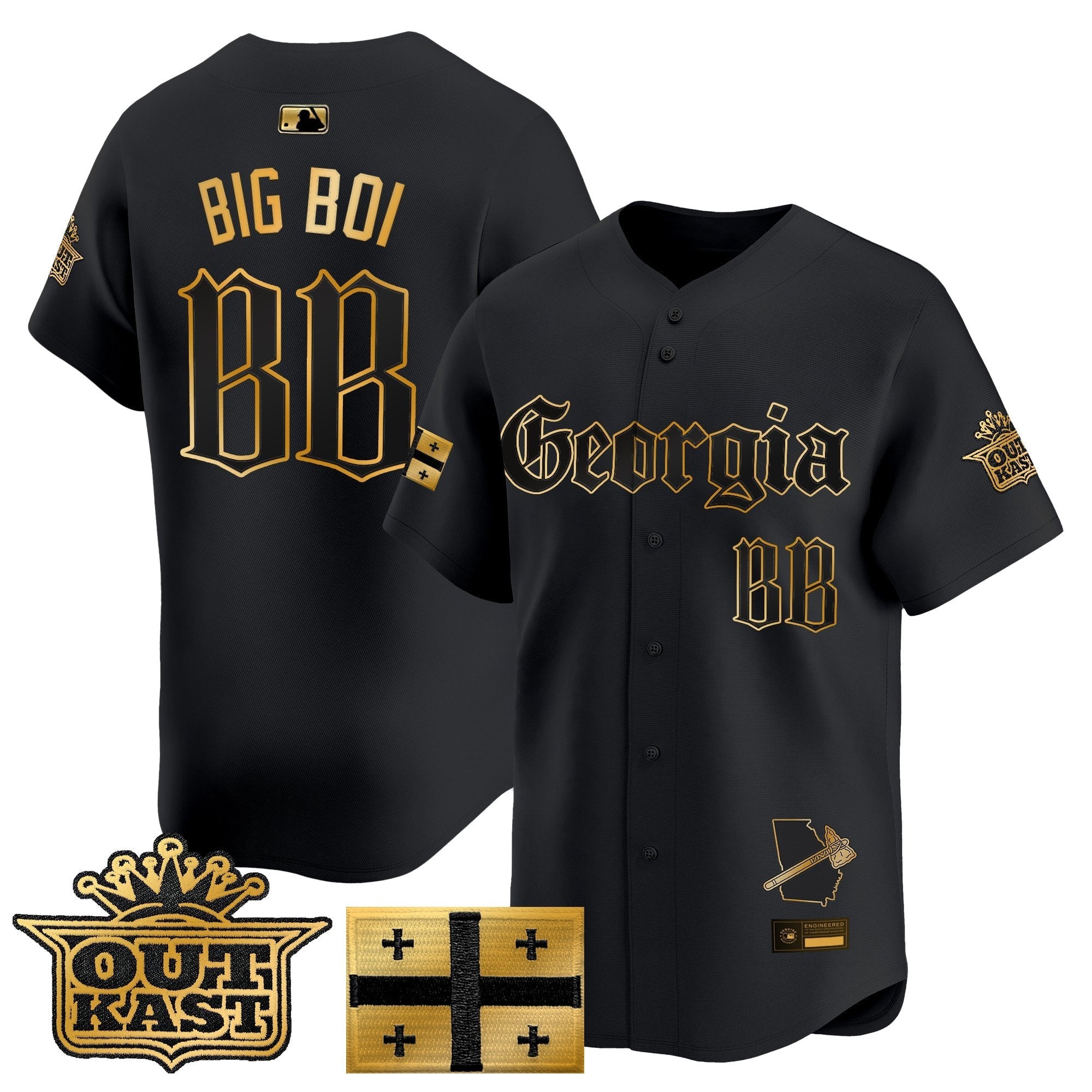 ATL 'Georgia x Outkast Gothic Edition' Vapor Premier Limited Jersey - All Stitched