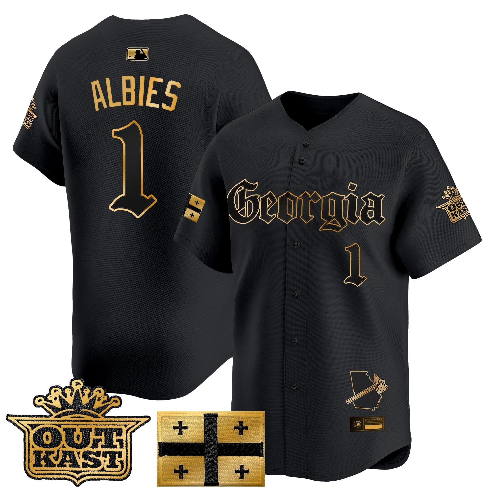 ATL 'Georgia x Outkast Gothic Edition' Vapor Premier Limited Jersey - All Stitched