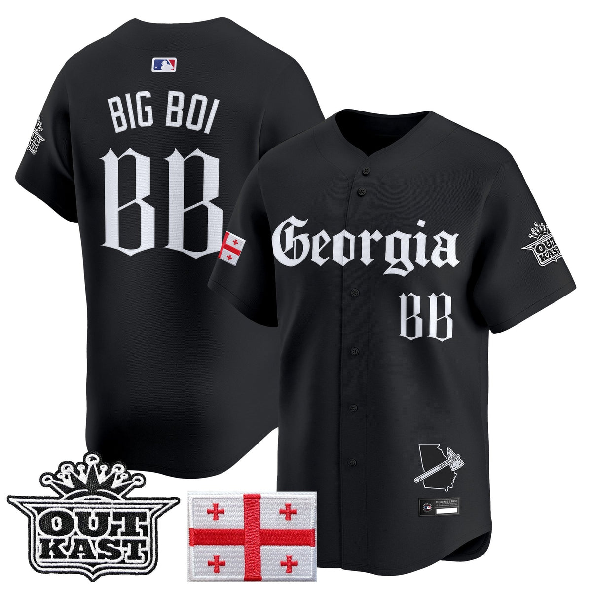 ATL 'Georgia x Outkast Gothic Edition' Vapor Premier Limited Jersey - All Stitched