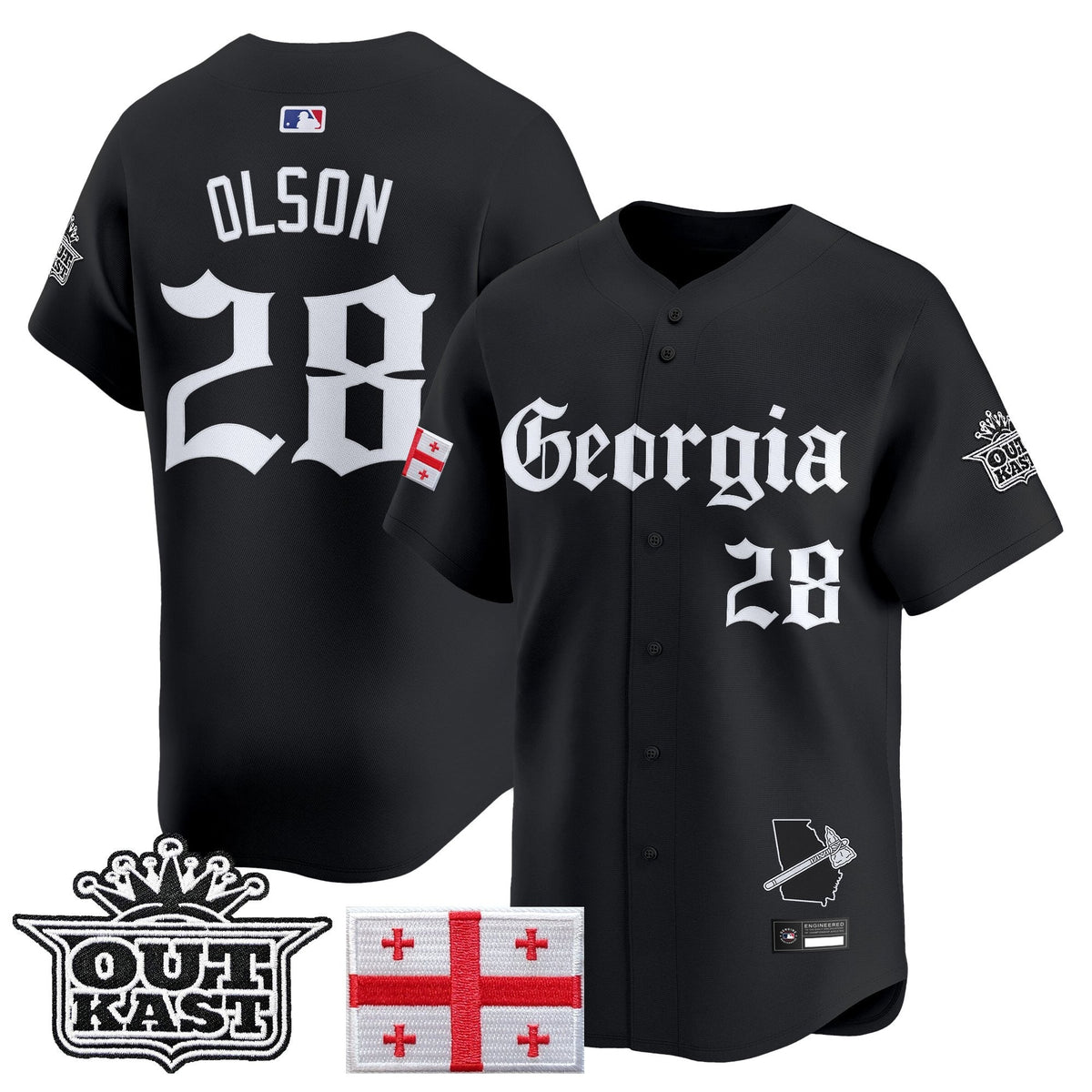 ATL 'Georgia x Outkast Gothic Edition' Vapor Premier Limited Jersey - All Stitched