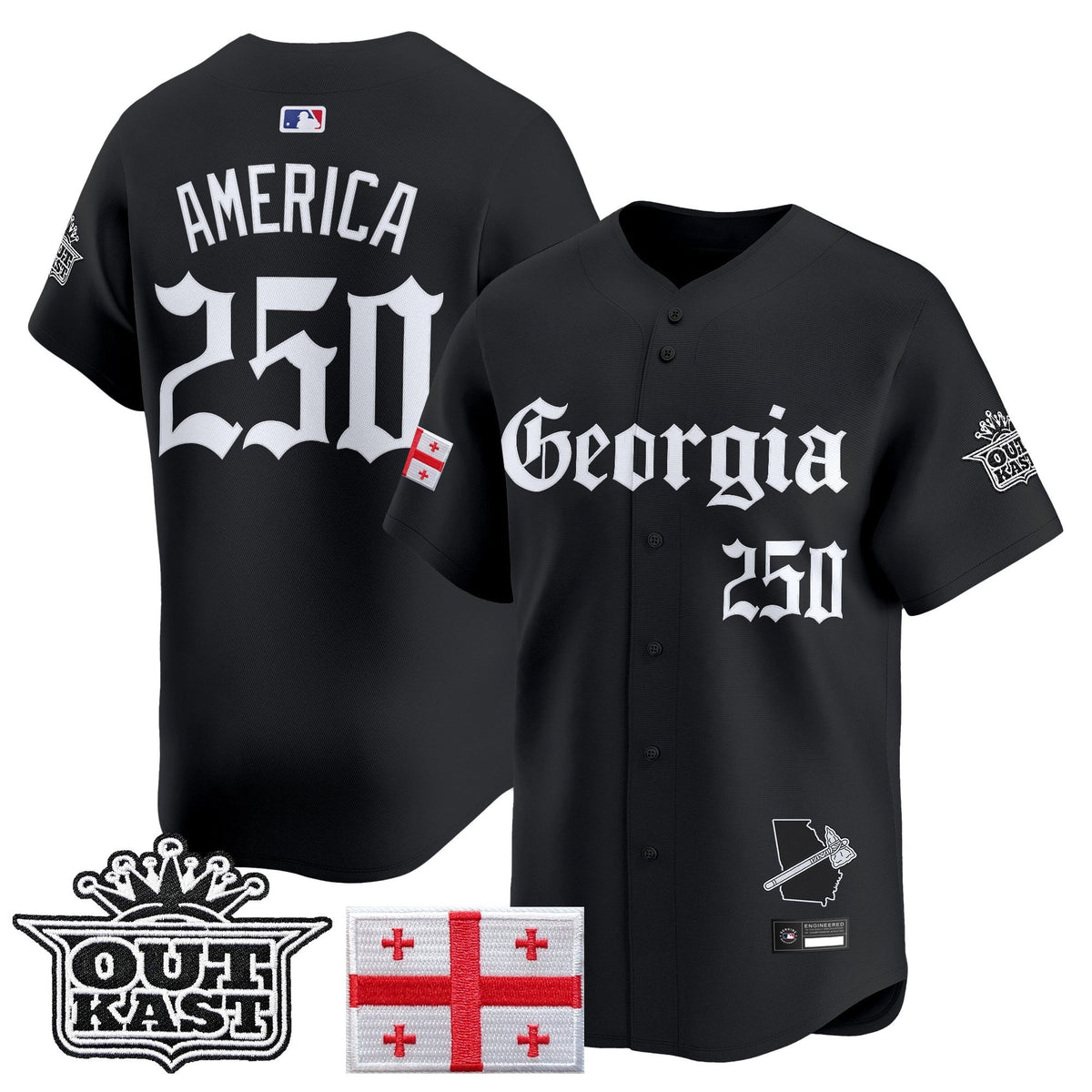 ATL 'Georgia x Outkast Gothic Edition' Vapor Premier Limited Jersey - All Stitched