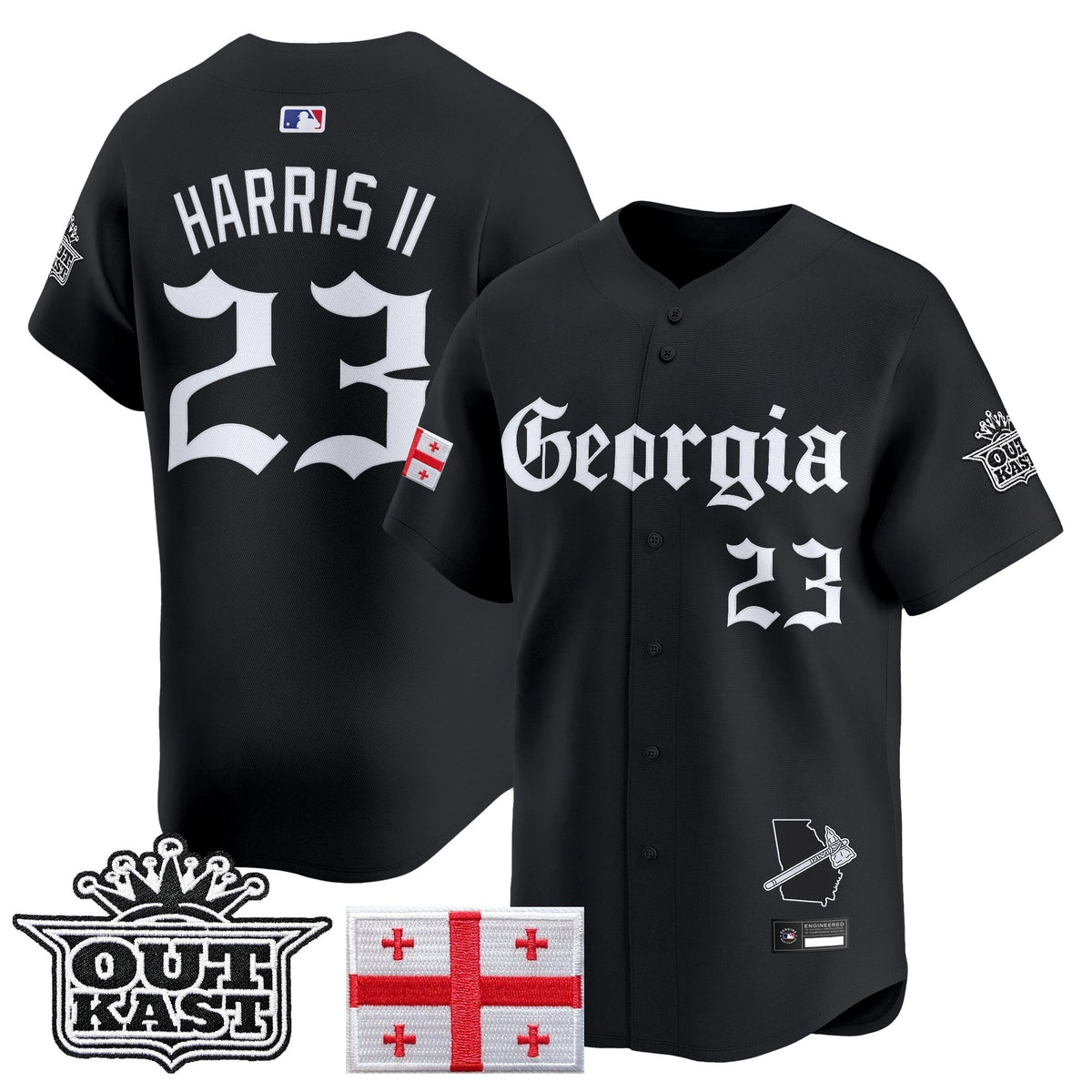 ATL 'Georgia x Outkast Gothic Edition' Vapor Premier Limited Jersey - All Stitched