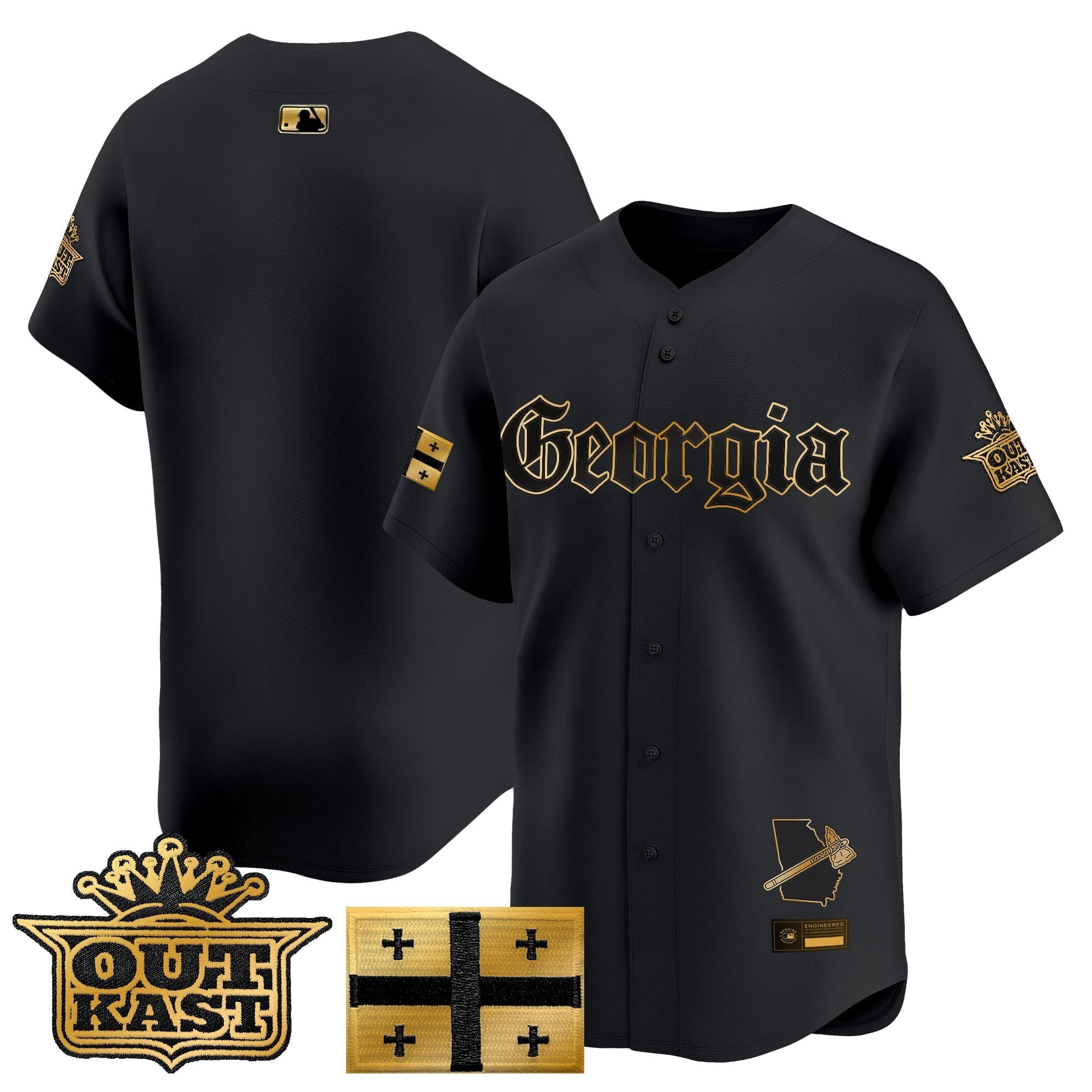 ATL 'Georgia x Outkast Gothic Edition' Vapor Premier Limited Jersey - All Stitched