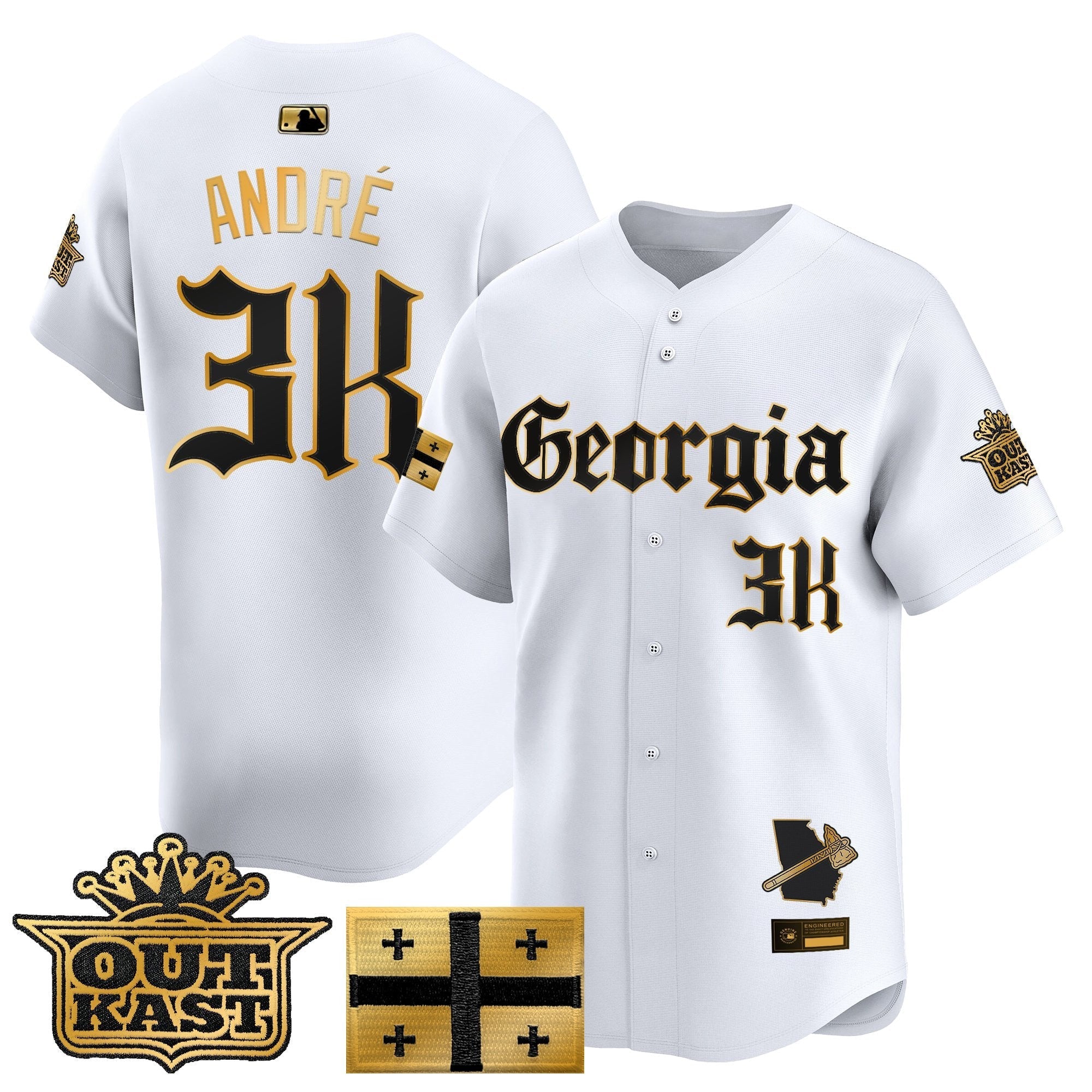 ATL 'Georgia x Outkast Gothic Edition' Vapor Premier Limited Jersey - All Stitched
