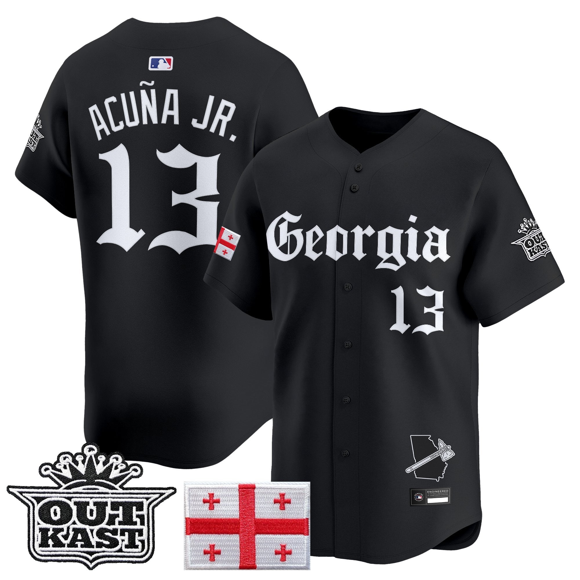 ATL 'Georgia x Outkast Gothic Edition' Vapor Premier Limited Jersey - All Stitched