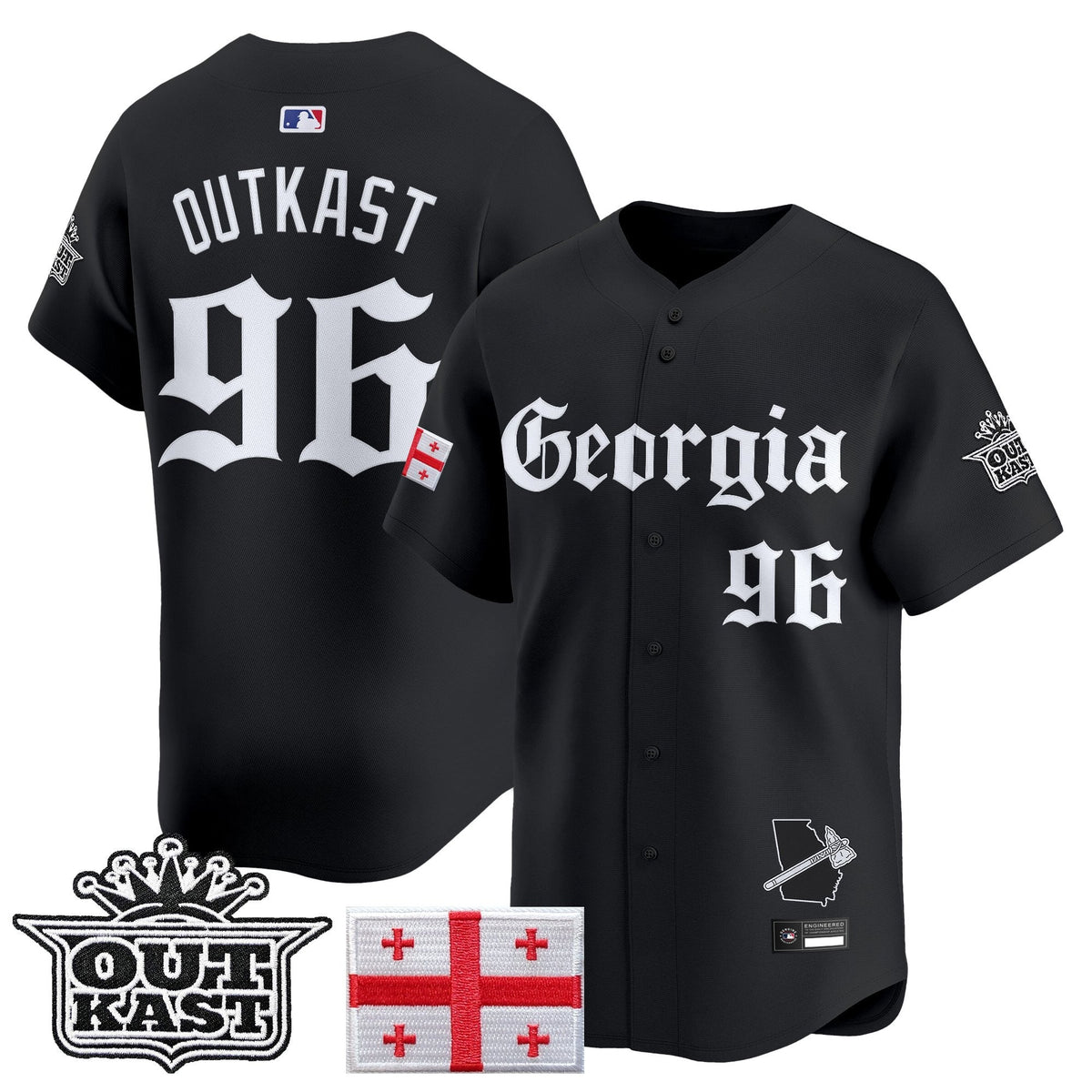 ATL 'Georgia x Outkast Gothic Edition' Vapor Premier Limited Jersey - All Stitched