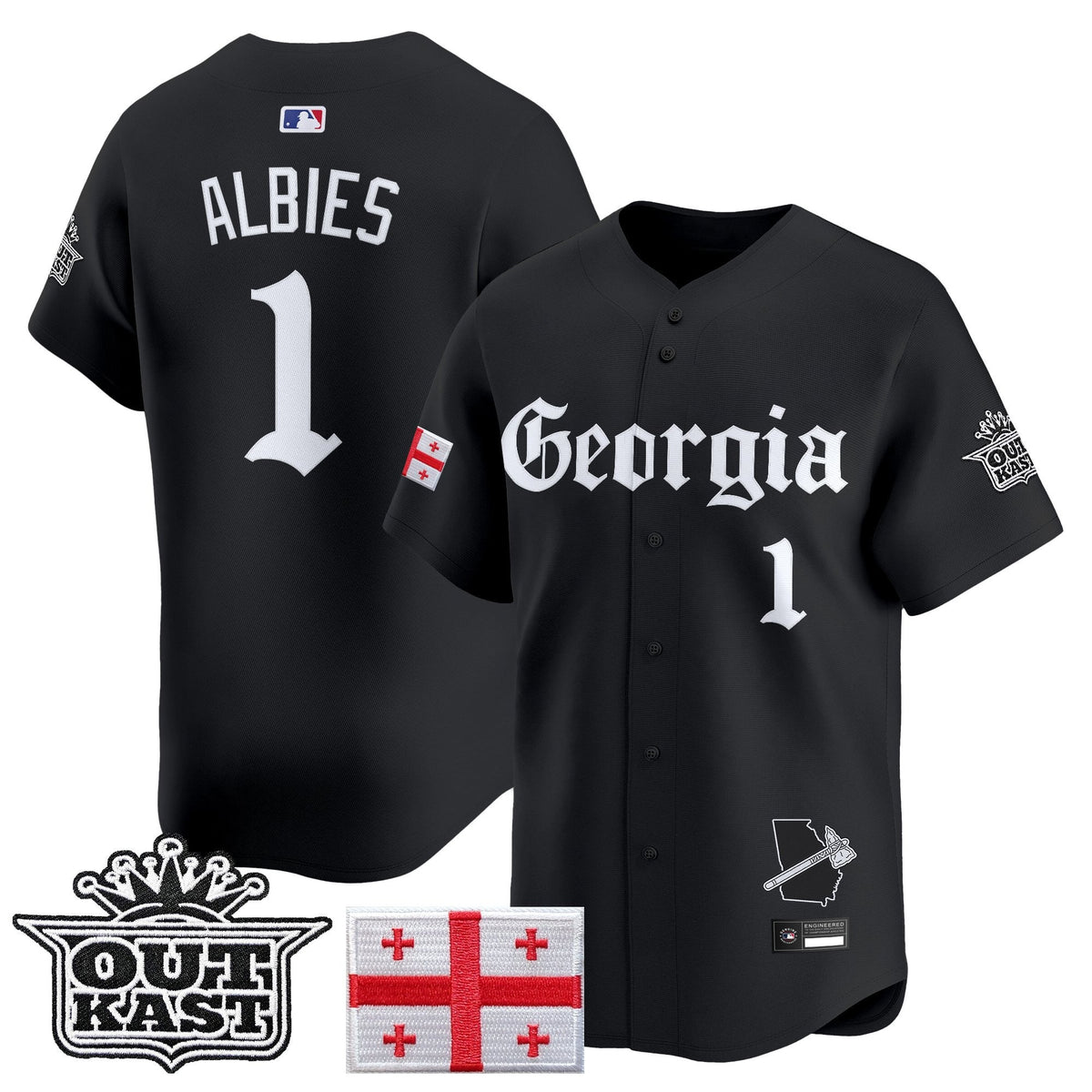 ATL 'Georgia x Outkast Gothic Edition' Vapor Premier Limited Jersey - All Stitched