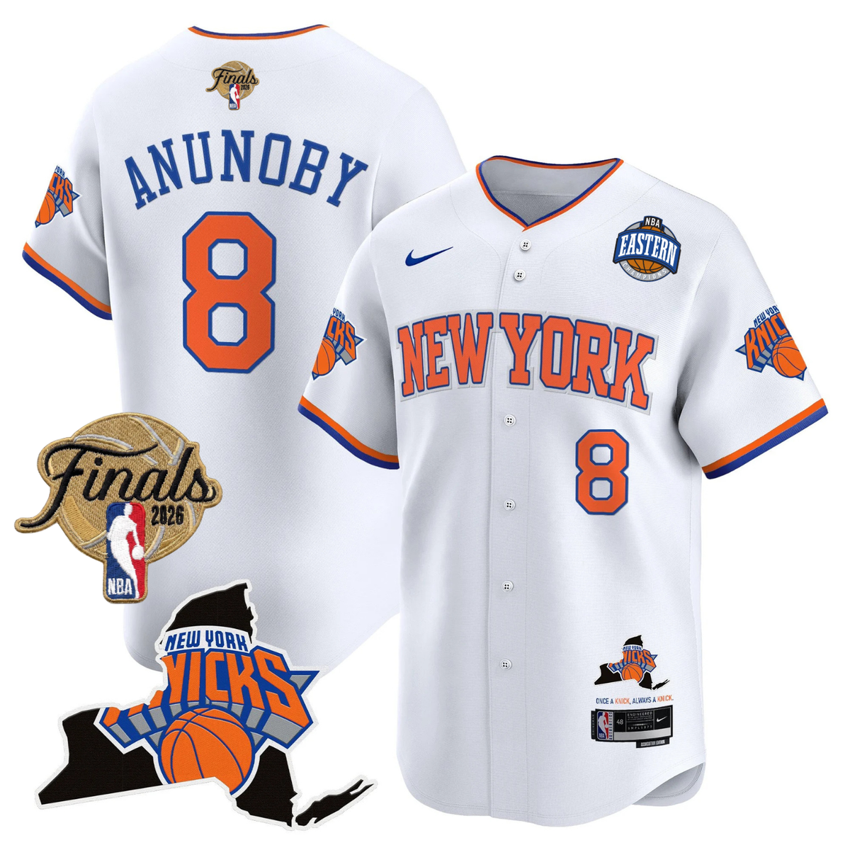 NYK 2026 Finals Vapor Baseball Jersey V2 - Stitched