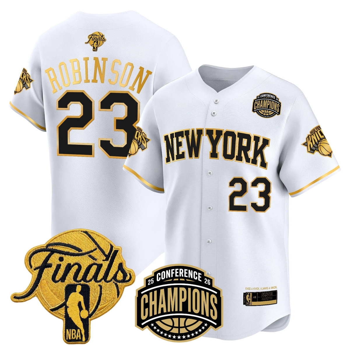 NYK 2026 Finals Vapor Baseball Gold Jersey - Stitched